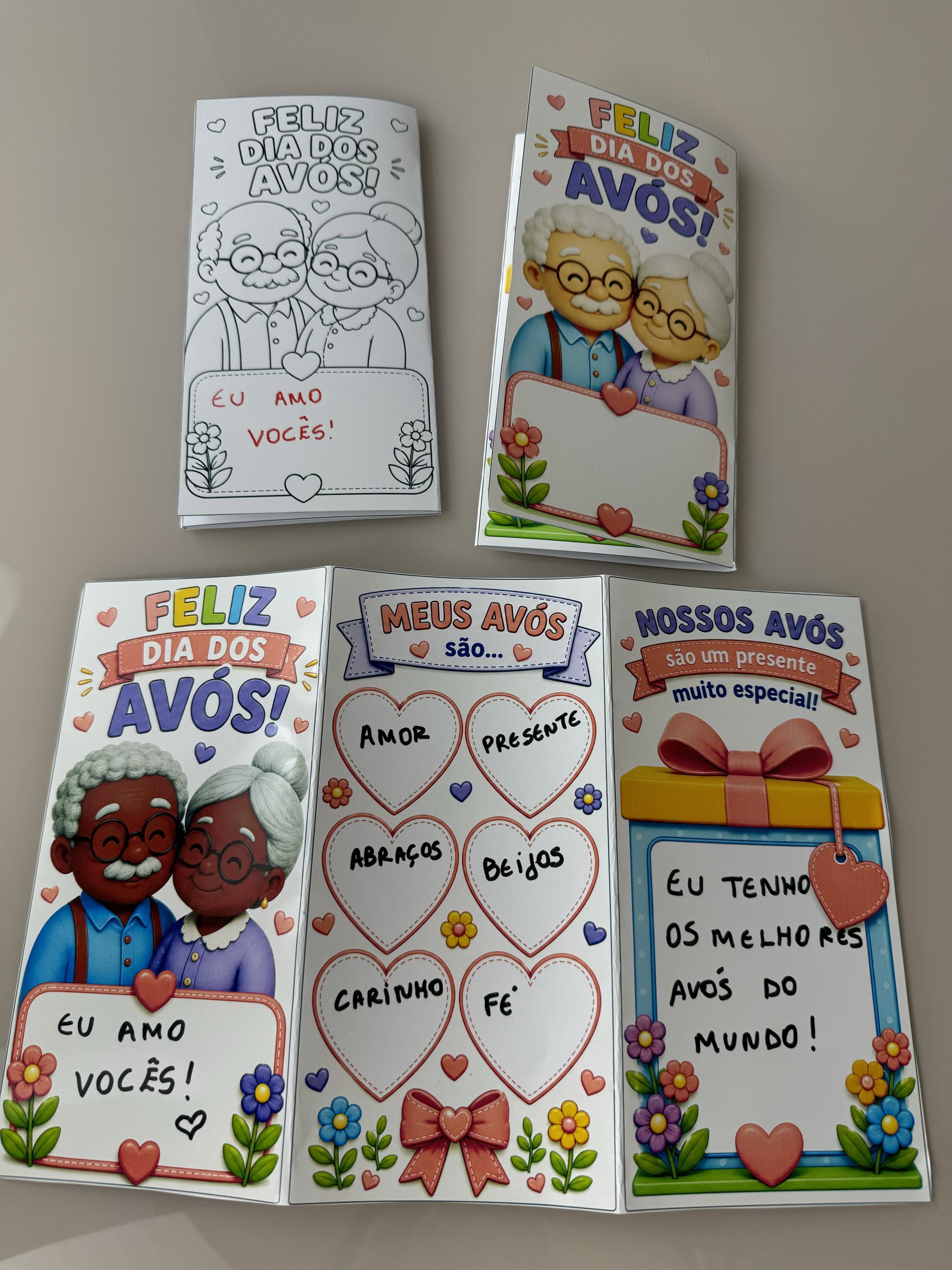 ✨ Cartão Interativo Dia dos Avós 💕