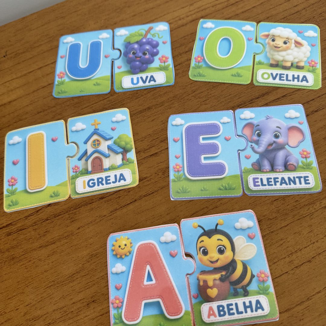 ✨ Quebra-Cabeça das Vogais 🧩💙