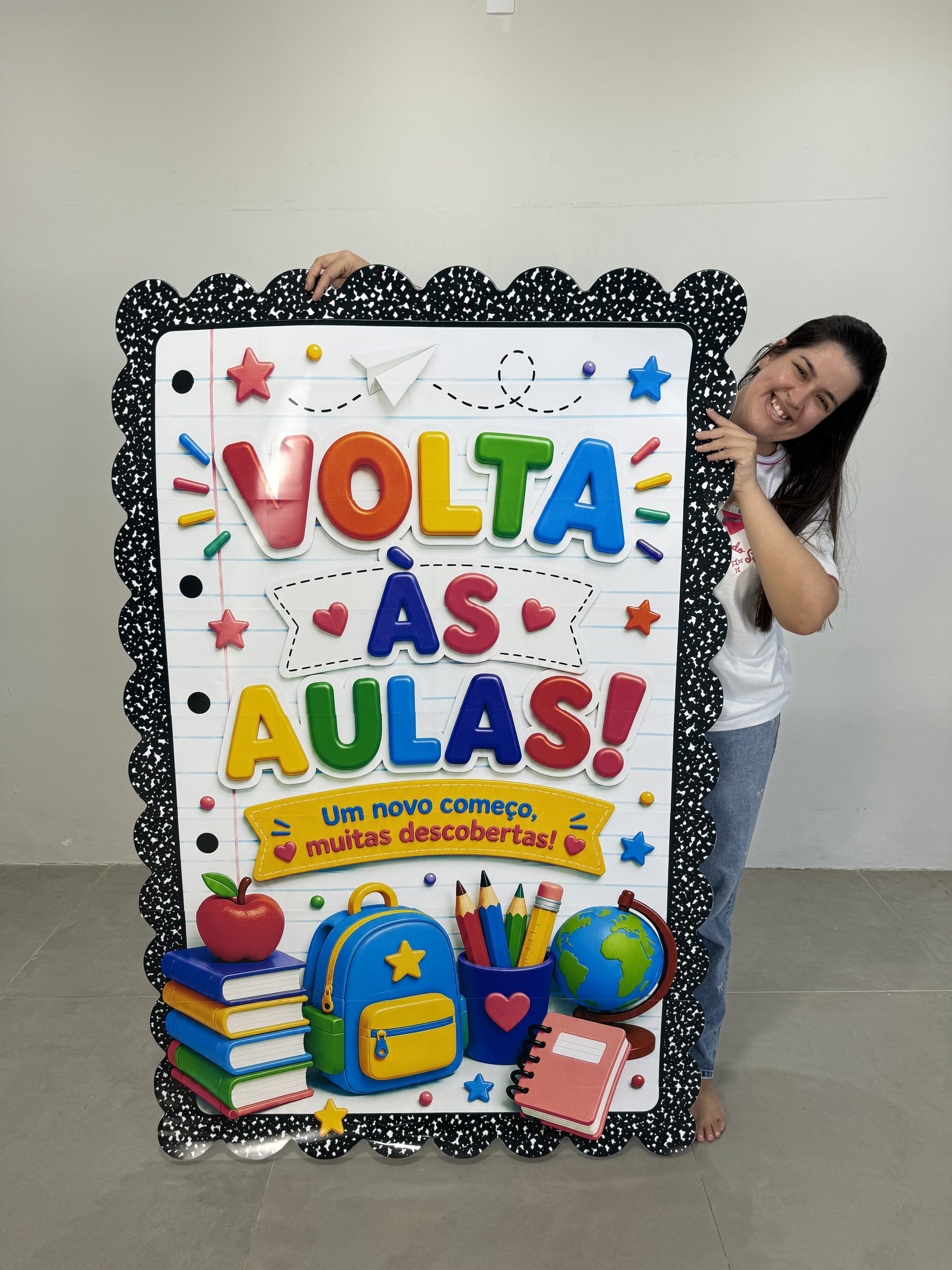 ✨📚 Cartaz Volta às Aulas – Novas Descobertas 💛 - Imagem 3