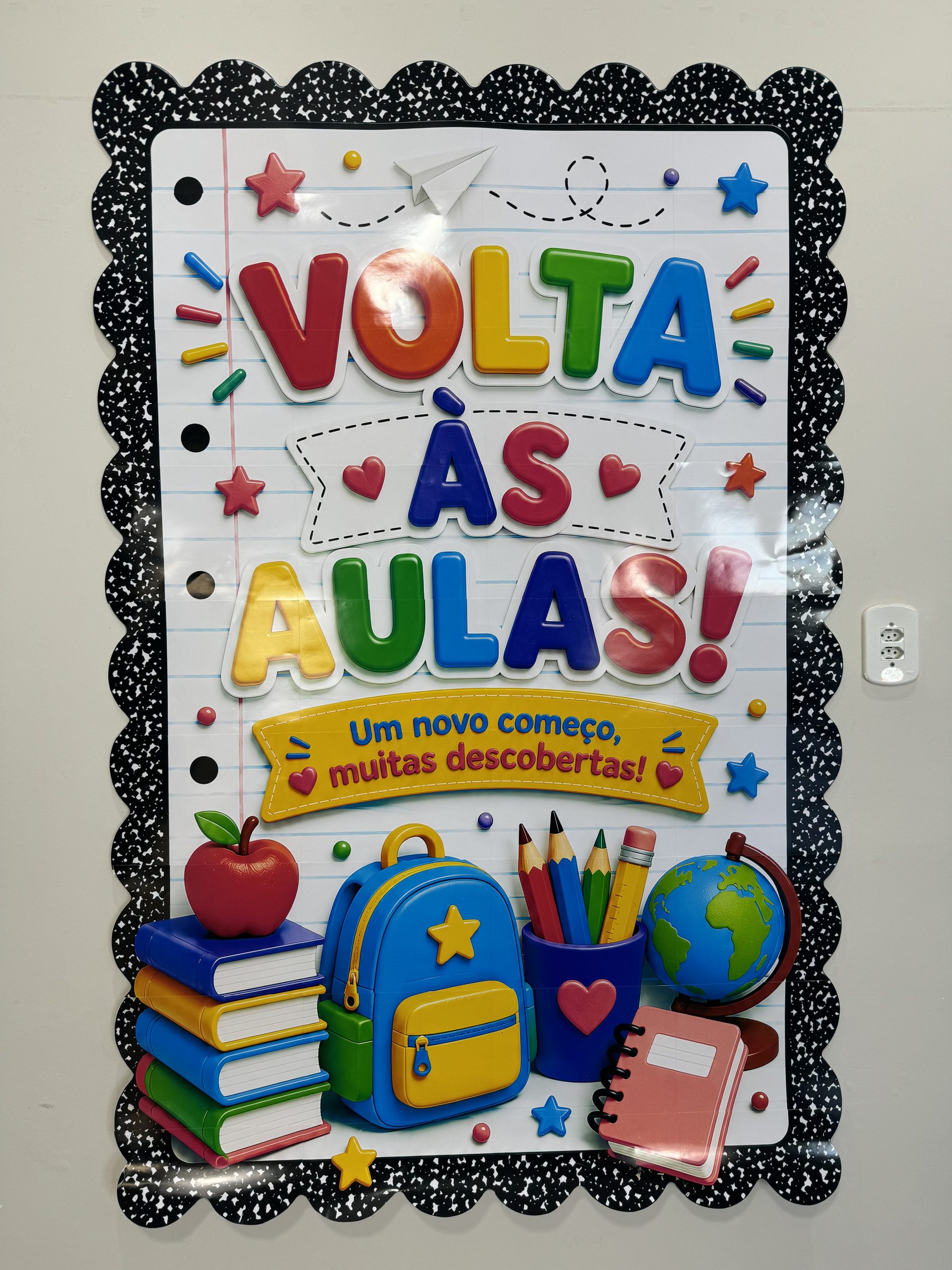 ✨📚 Cartaz Volta às Aulas – Novas Descobertas 💛 - Imagem 4
