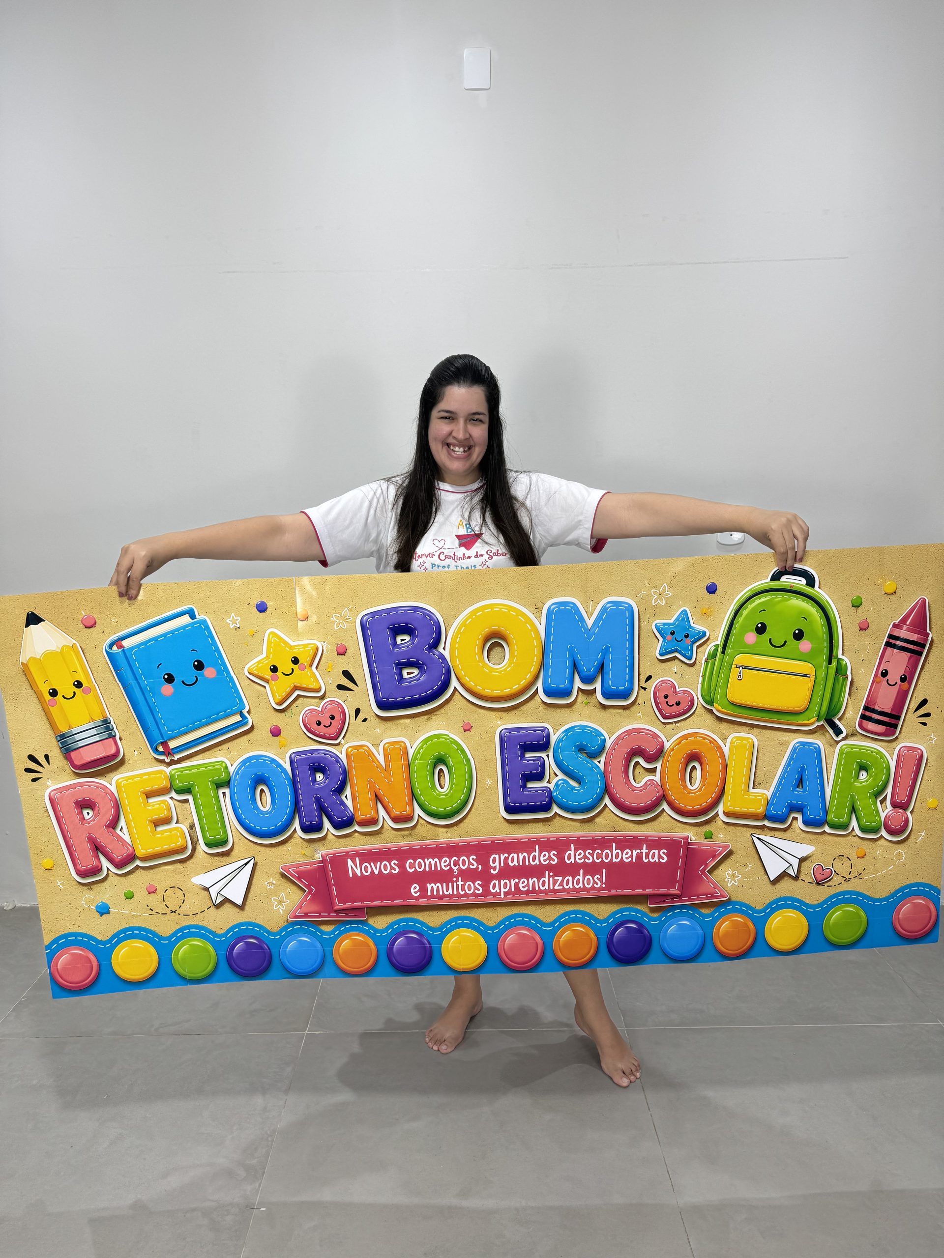 ✨📚 Cartaz Faixa – Bom Retorno Escolar 💙