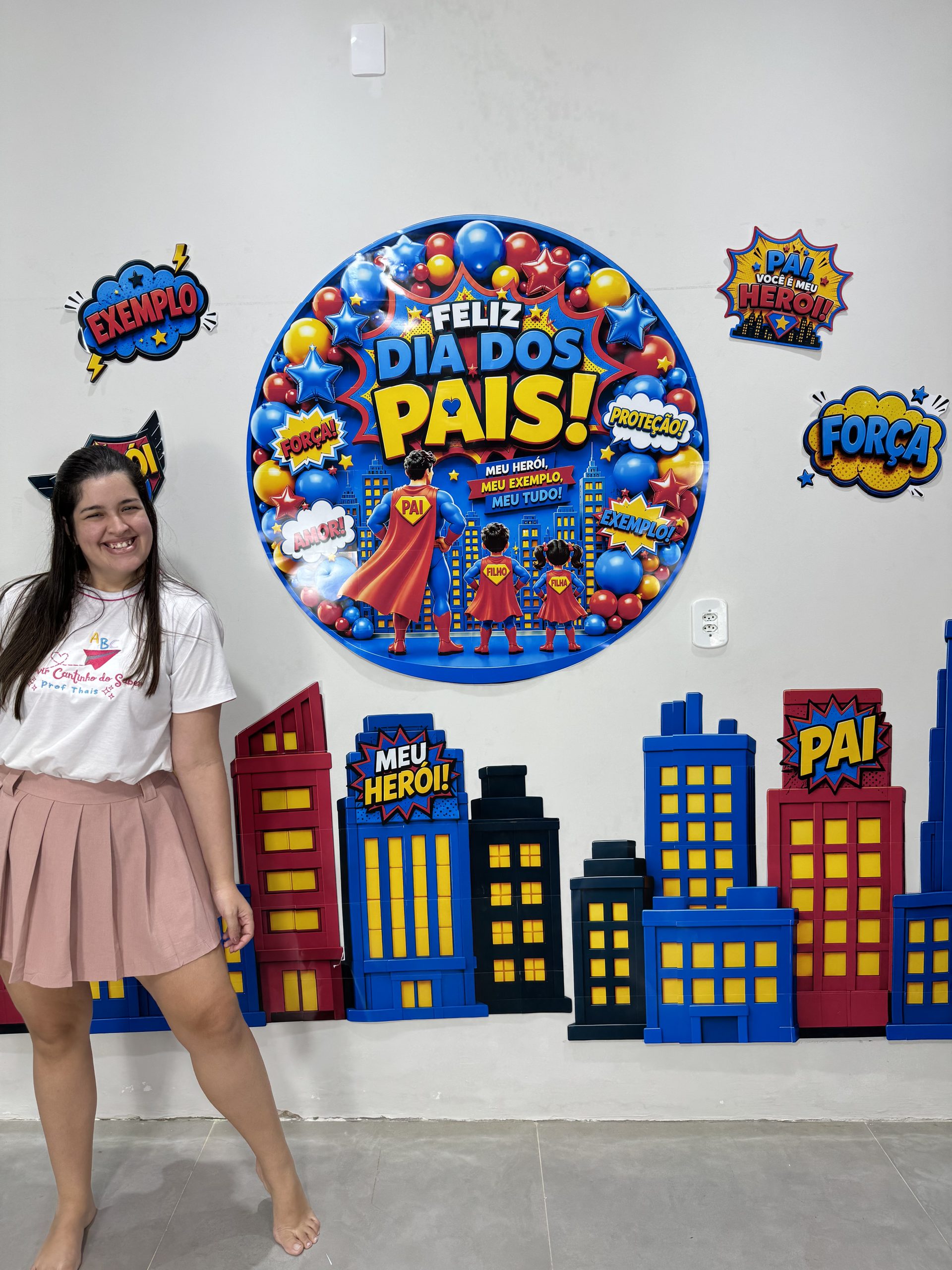 💙⚡ Painel Dia dos Pais – Super Pai 🦸‍♂️
