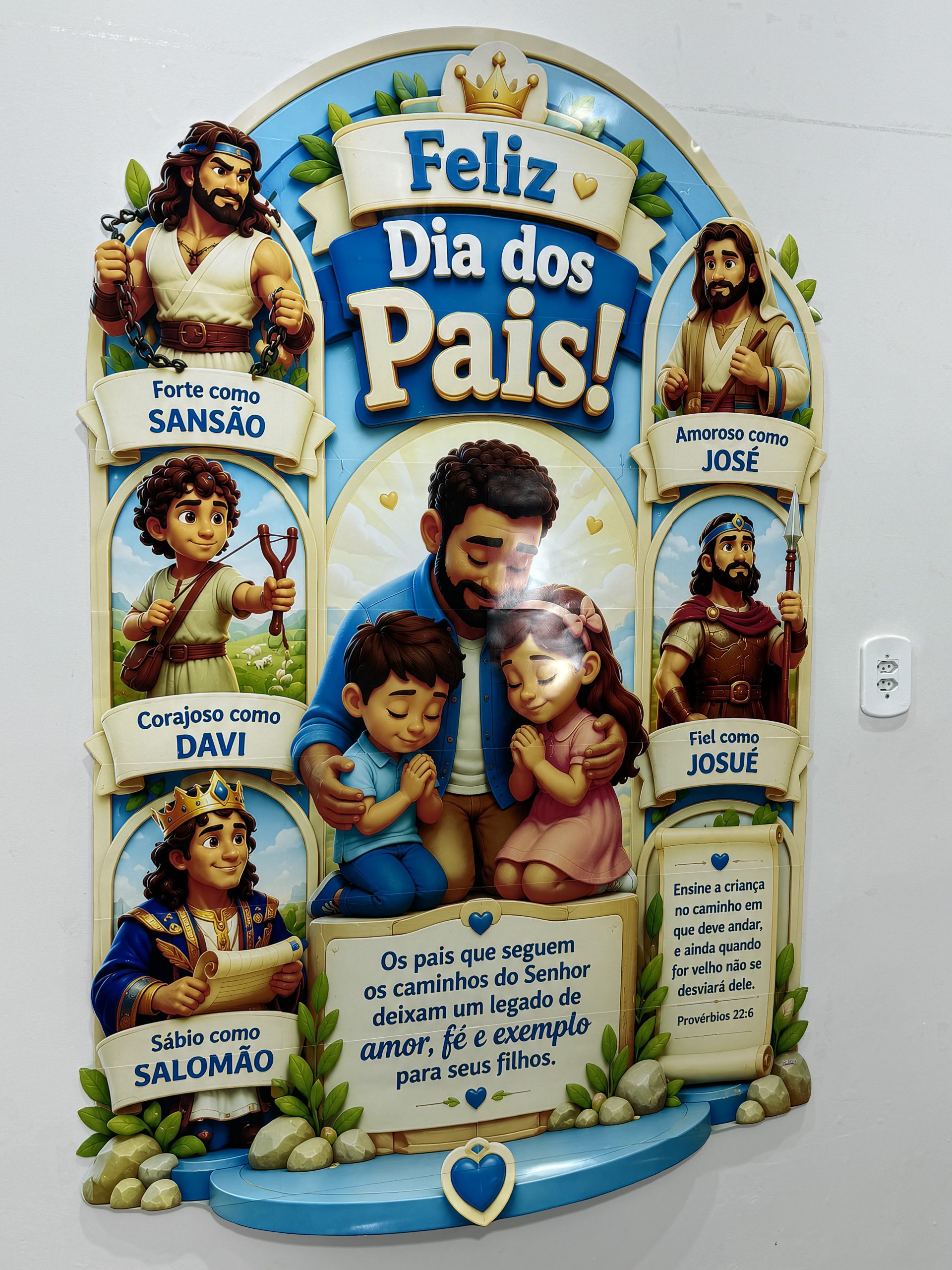 💙✨ Painel Dia dos Pais – Pais da Fé - Imagem 3