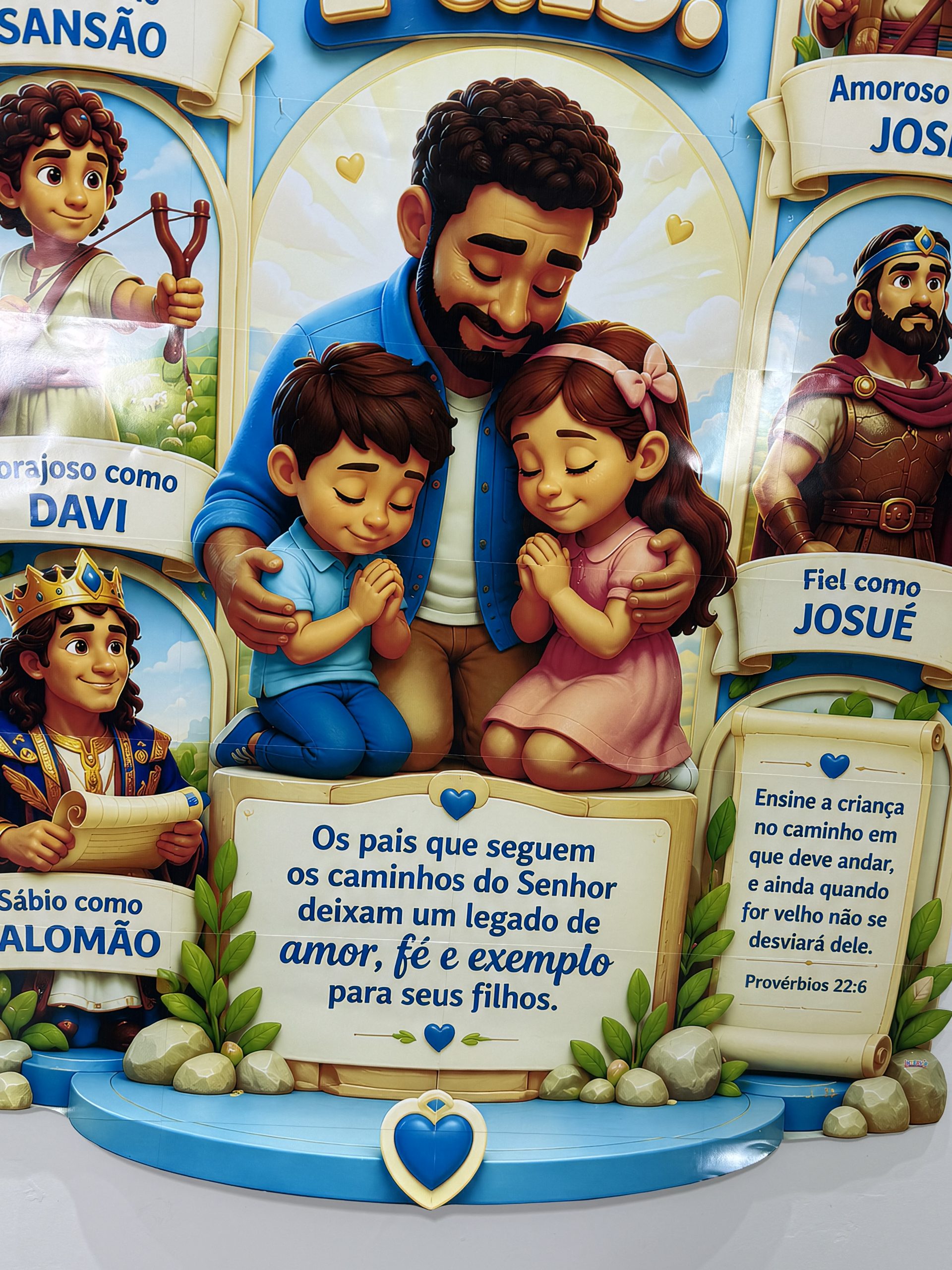 💙✨ Painel Dia dos Pais – Pais da Fé - Imagem 6