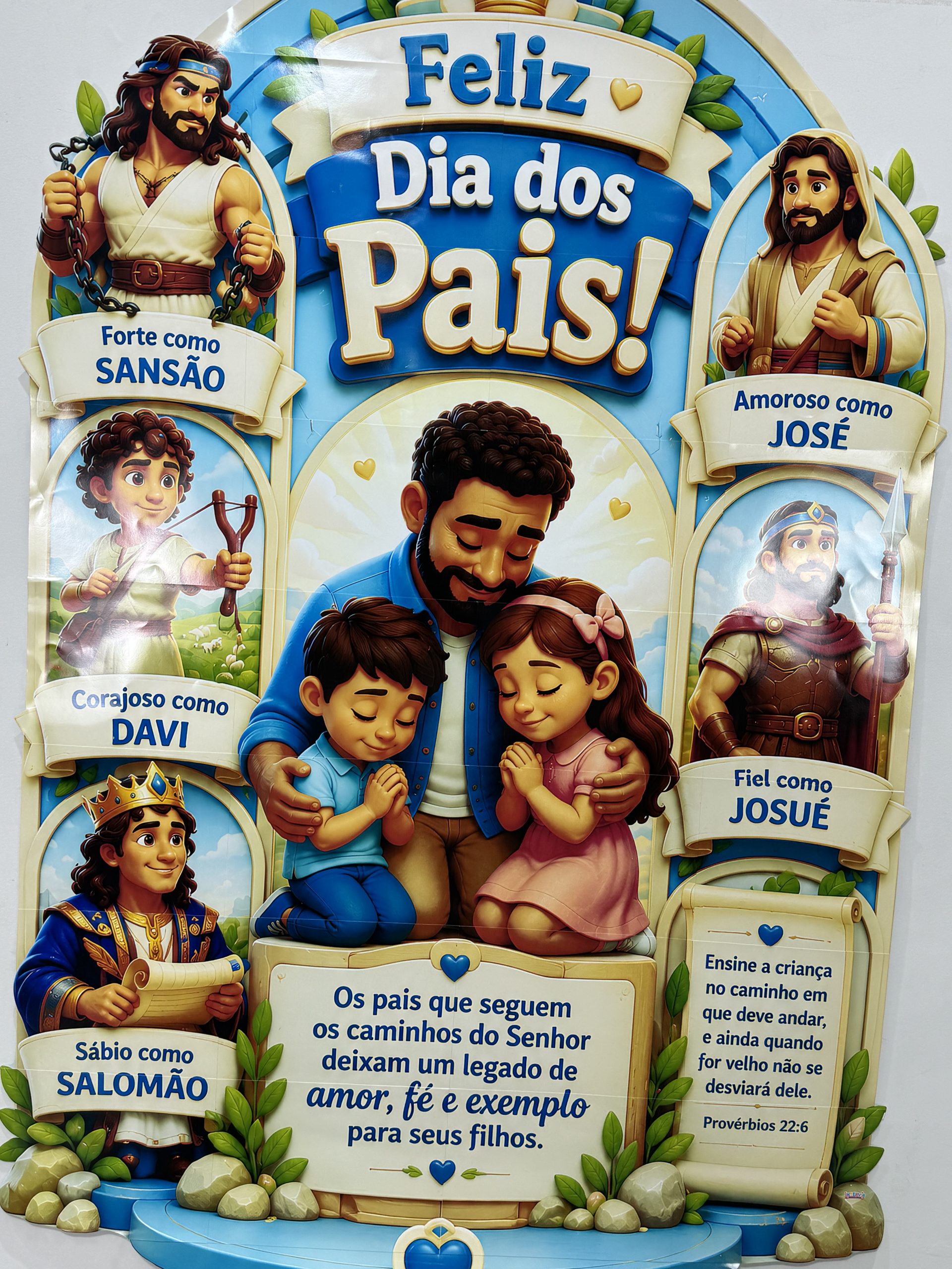 💙✨ Painel Dia dos Pais – Pais da Fé - Imagem 5