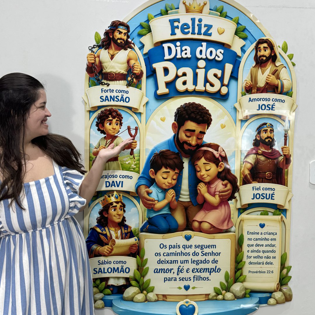 💙✨ Painel Dia dos Pais – Pais da Fé