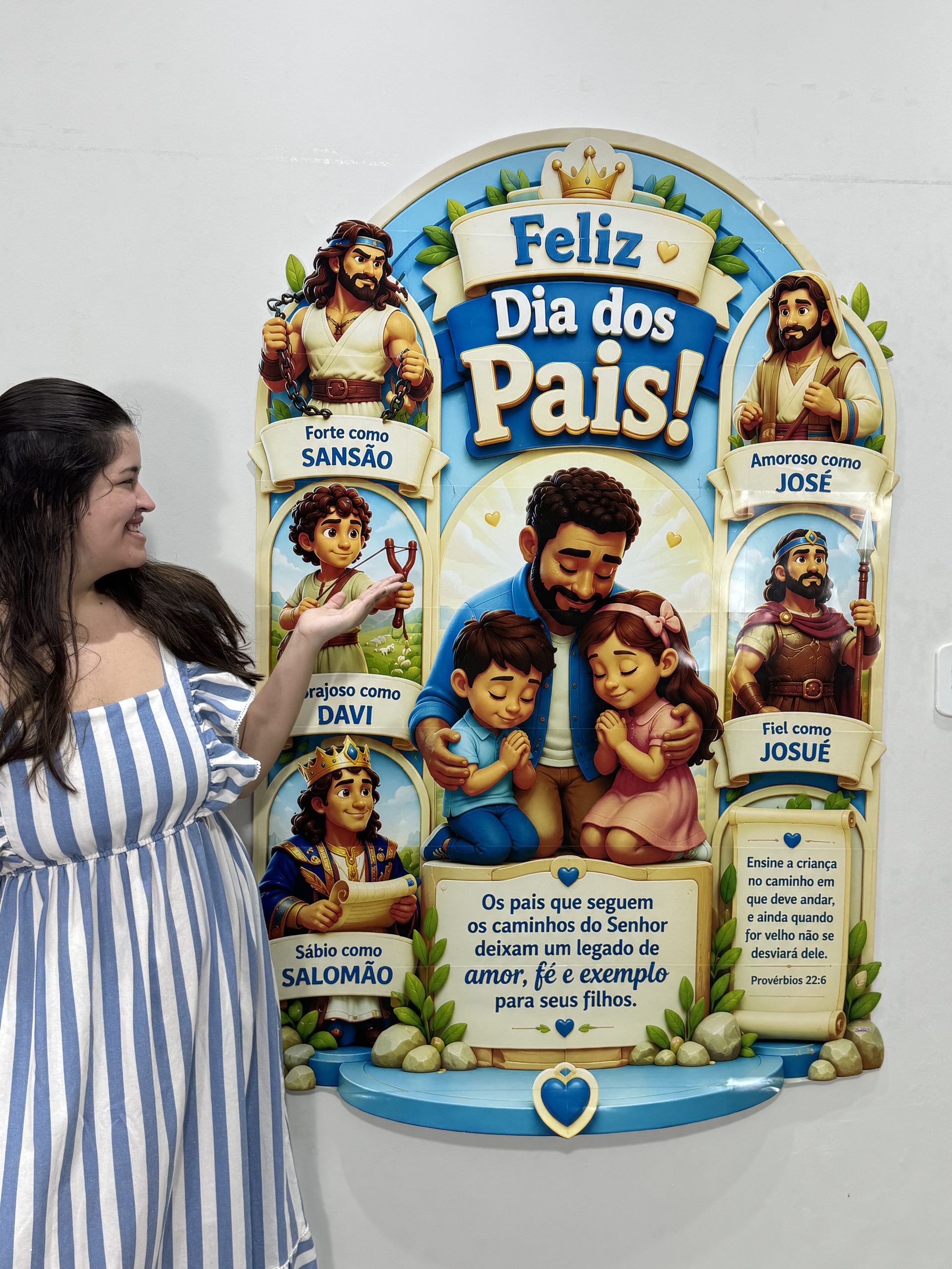 💙✨ Painel Dia dos Pais – Pais da Fé