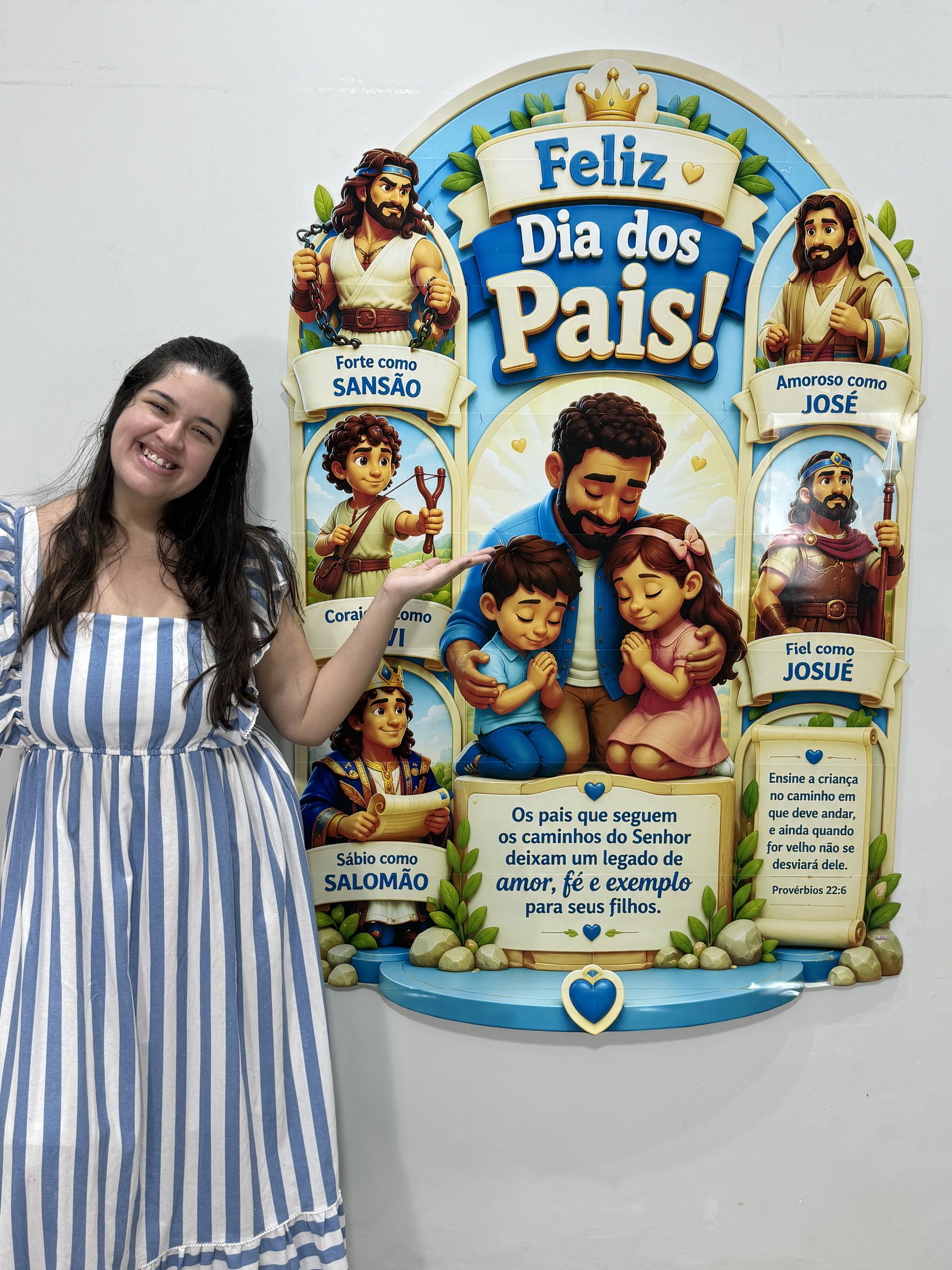 💙✨ Painel Dia dos Pais – Pais da Fé - Imagem 4