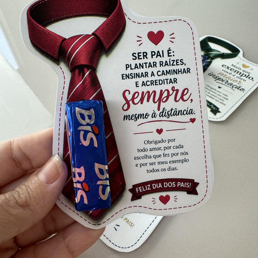 🎁👔 Lembrancinha Gravata do Papai 💙