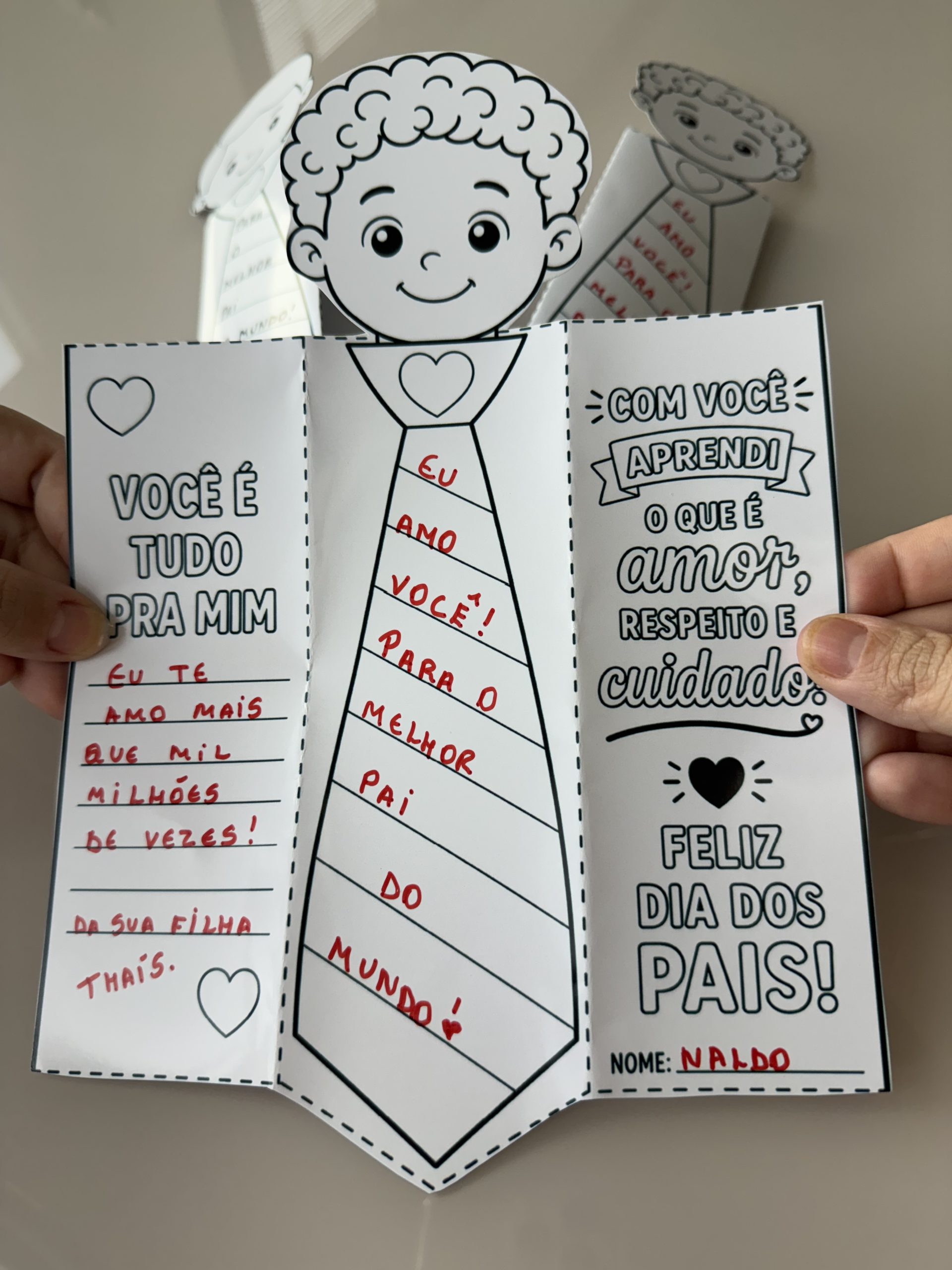 👔💙 Atividade Interativa Dia dos Pais – Gravata do Papai - Imagem 2
