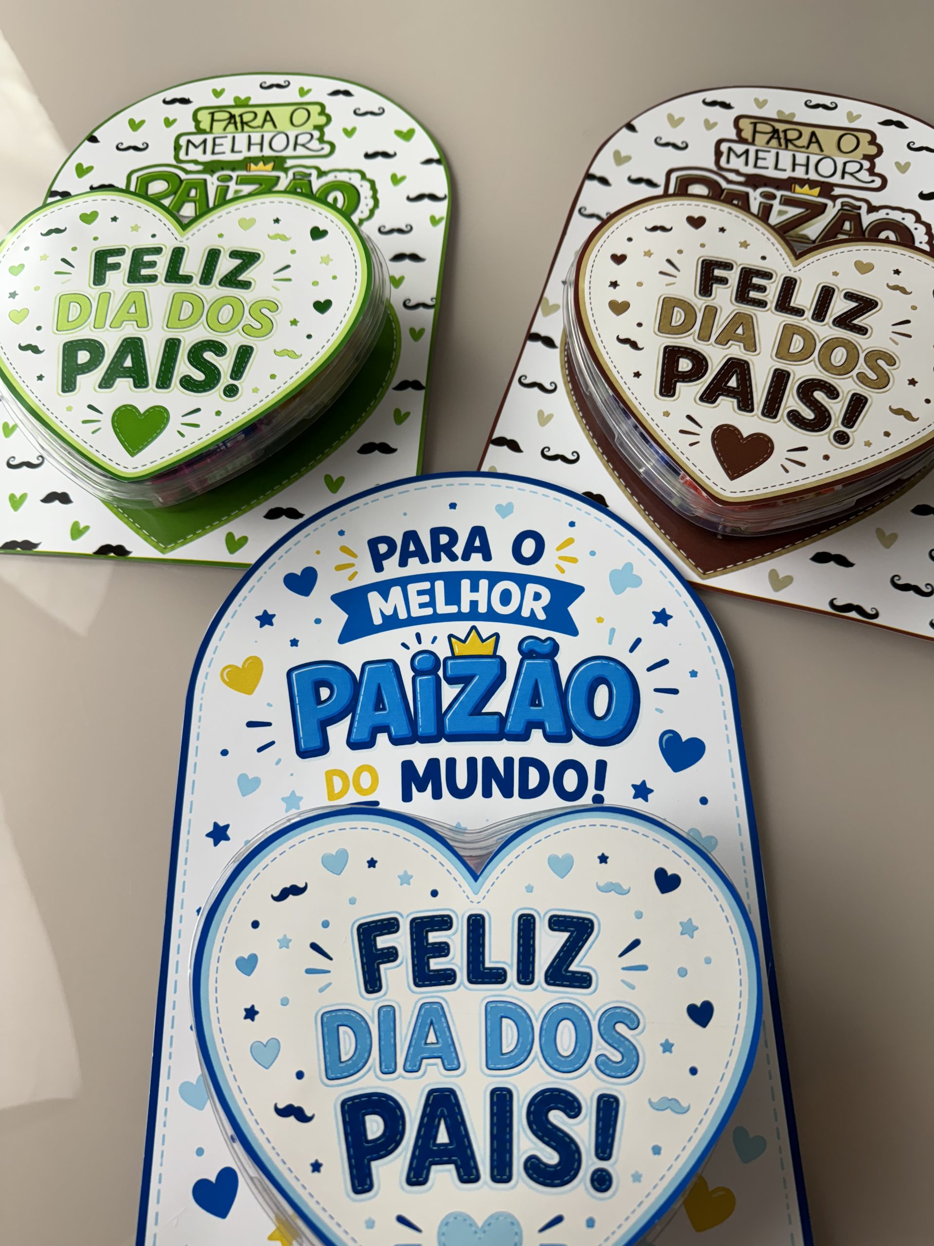 💙🤎💚 Lembrancinha Coração Dia dos Pais - Imagem 6