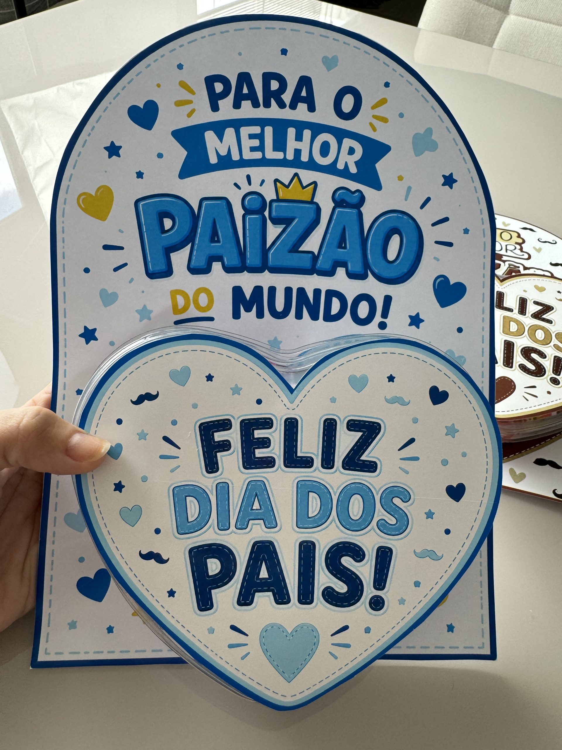 💙🤎💚 Lembrancinha Coração Dia dos Pais - Imagem 2