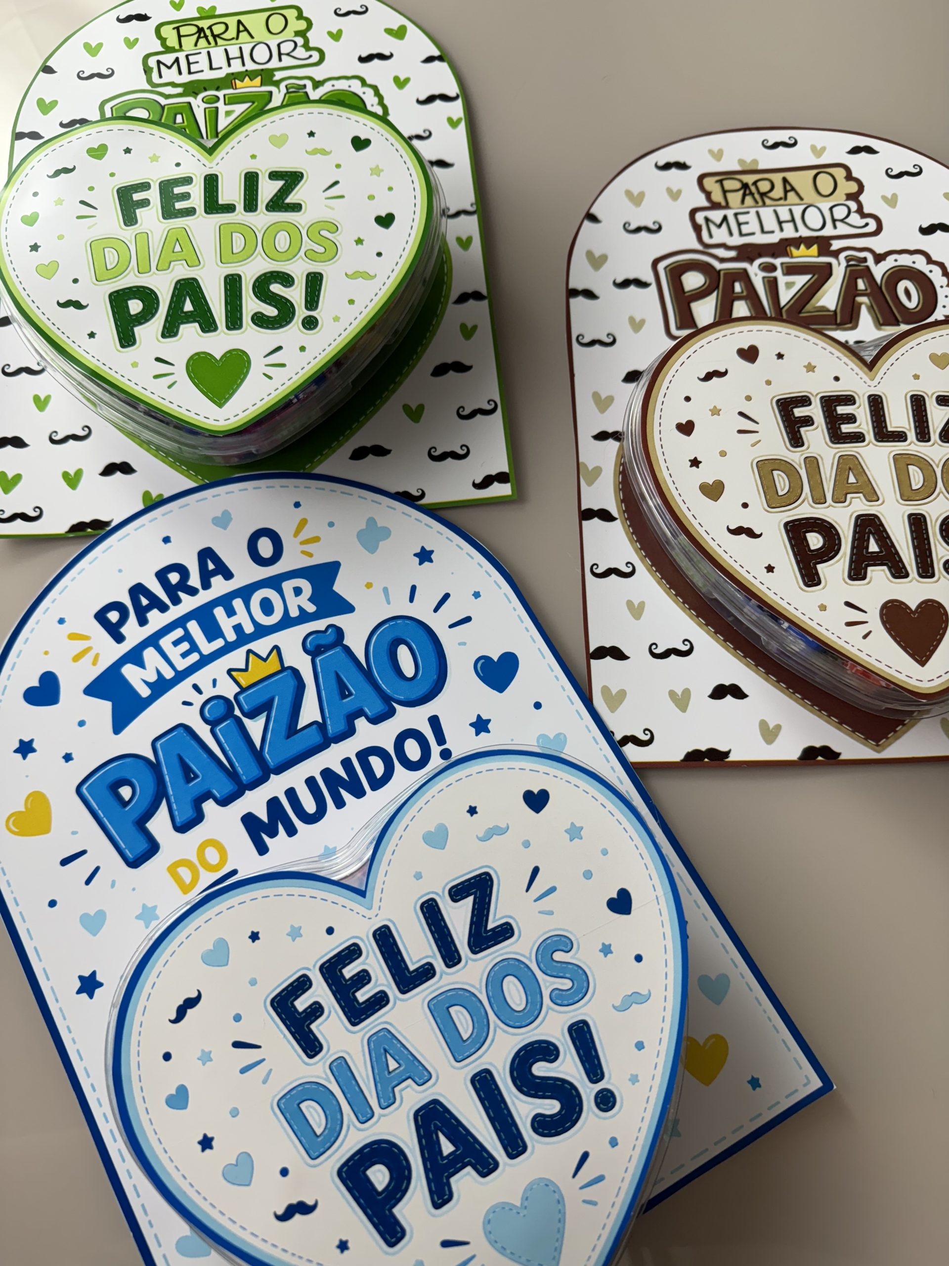 💙🤎💚 Lembrancinha Coração Dia dos Pais - Imagem 5