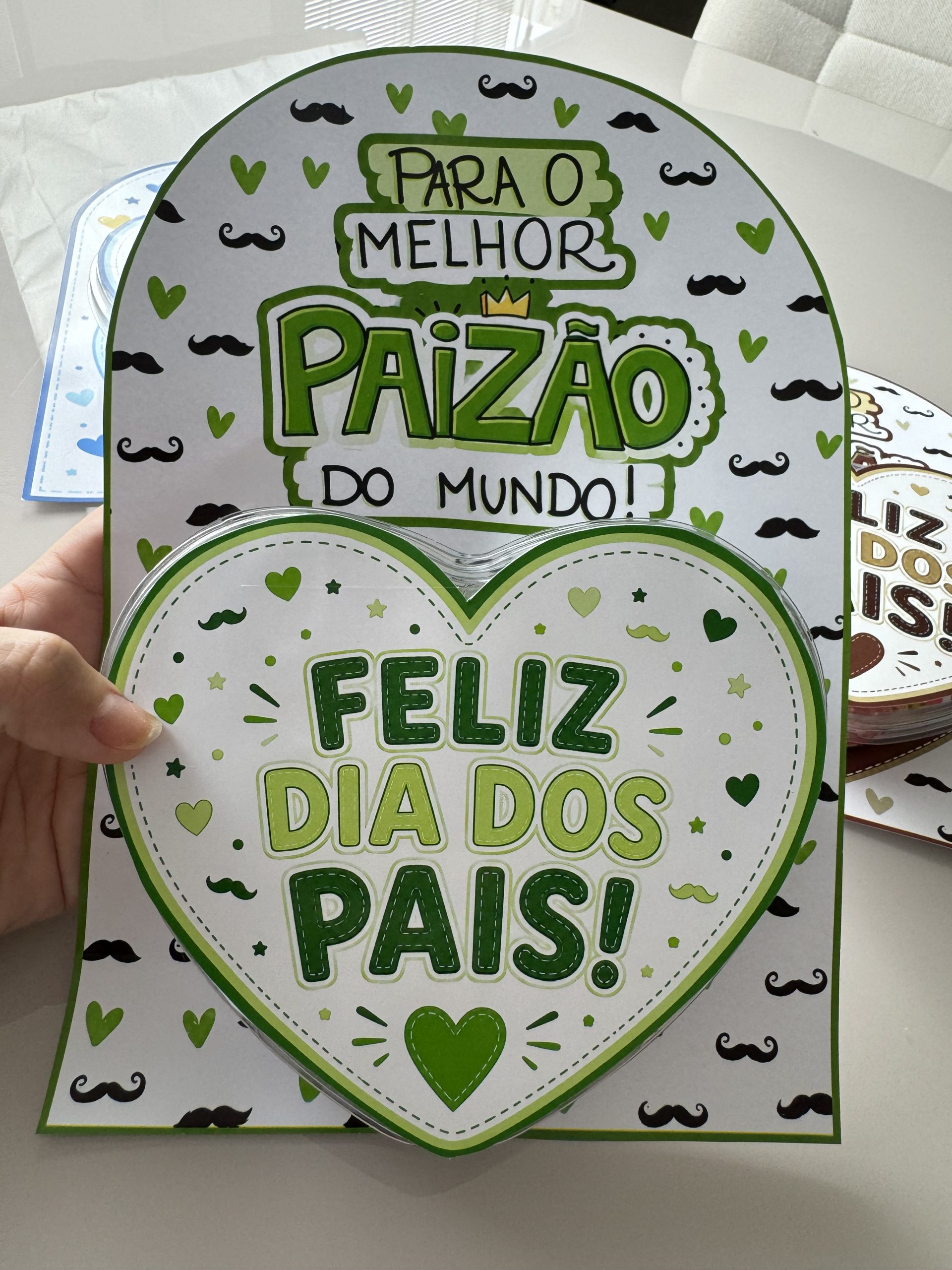 💙🤎💚 Lembrancinha Coração Dia dos Pais - Imagem 3