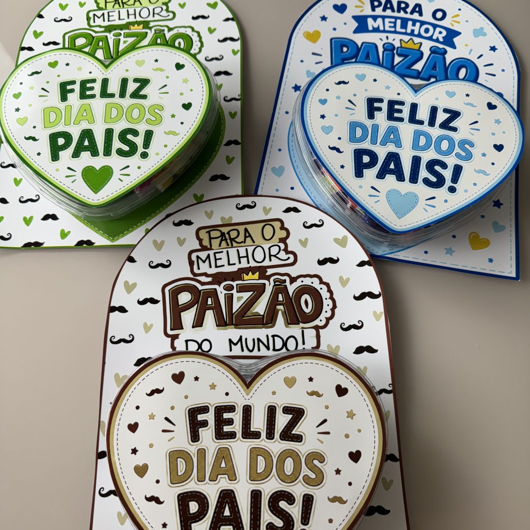 💙🤎💚 Lembrancinha Coração Dia dos Pais