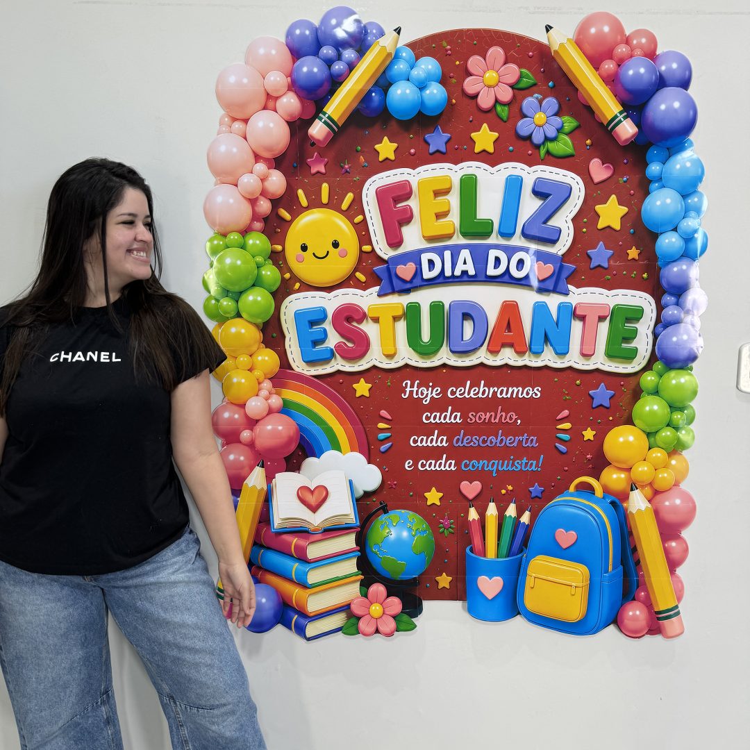 📚✨ Cartaz Sonhos e Conquistas – Dia do Estudante