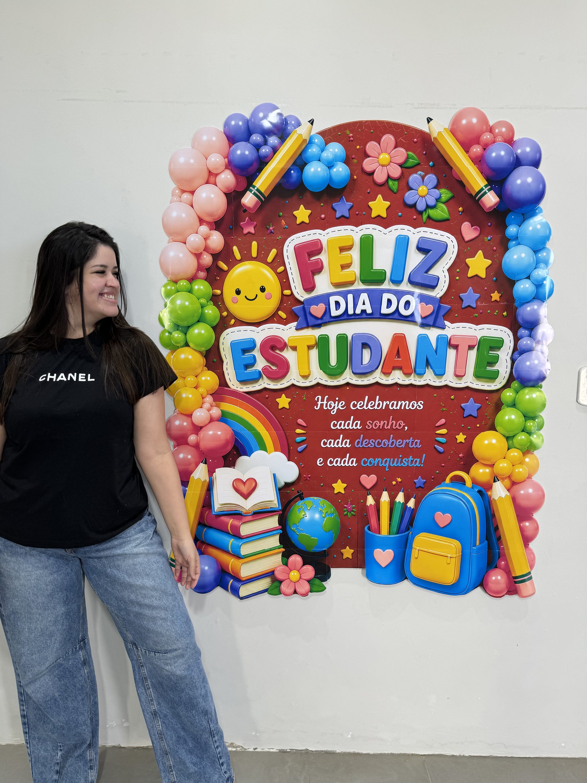 📚✨ Cartaz Sonhos e Conquistas – Dia do Estudante