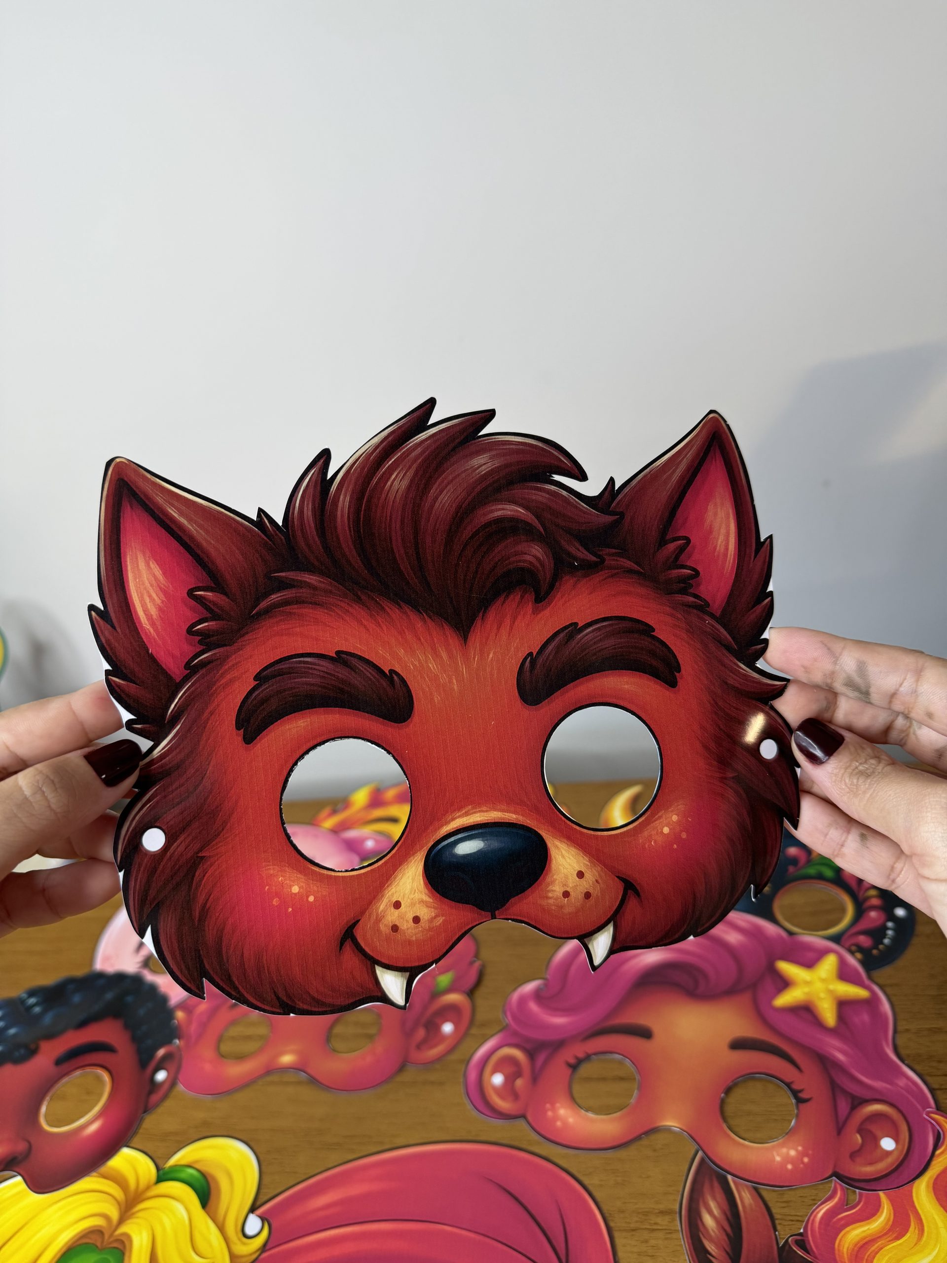 🎭✨ Kit Máscaras Personagens do Folclore Brasileiro - Imagem 7
