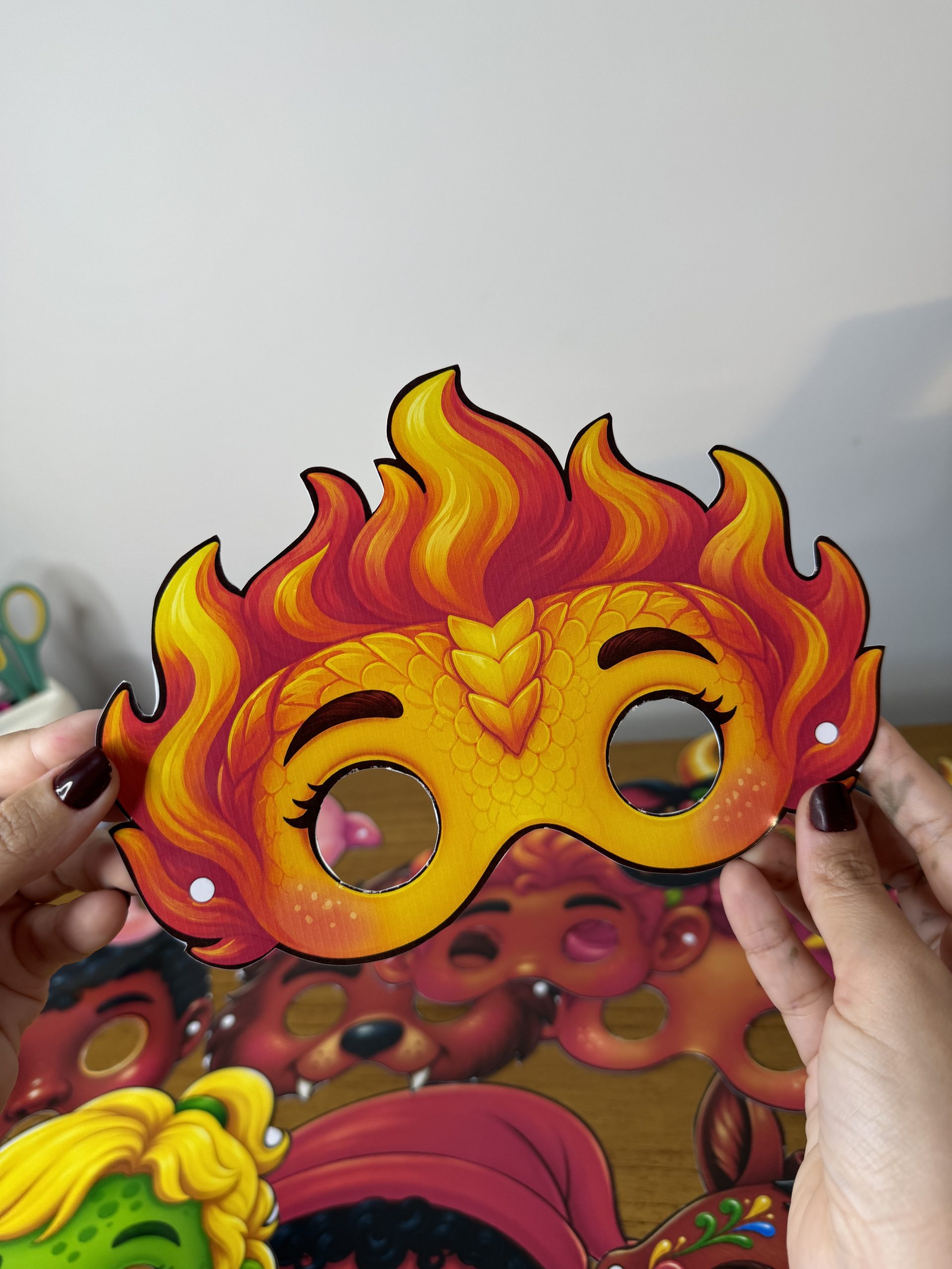 🎭✨ Kit Máscaras Personagens do Folclore Brasileiro - Imagem 11