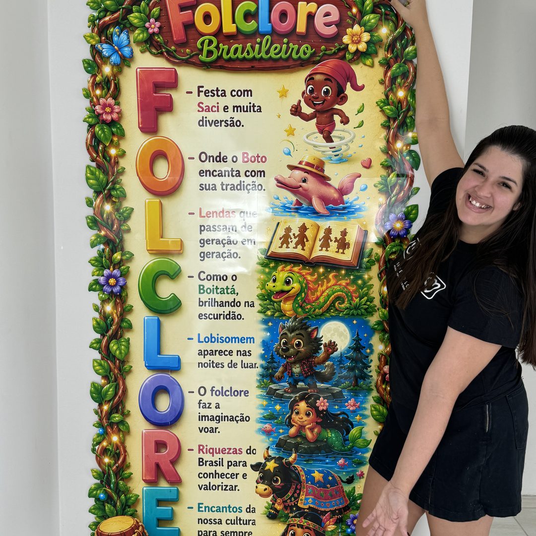 🌿✨ Cartaz Acróstico Folclore Brasileiro