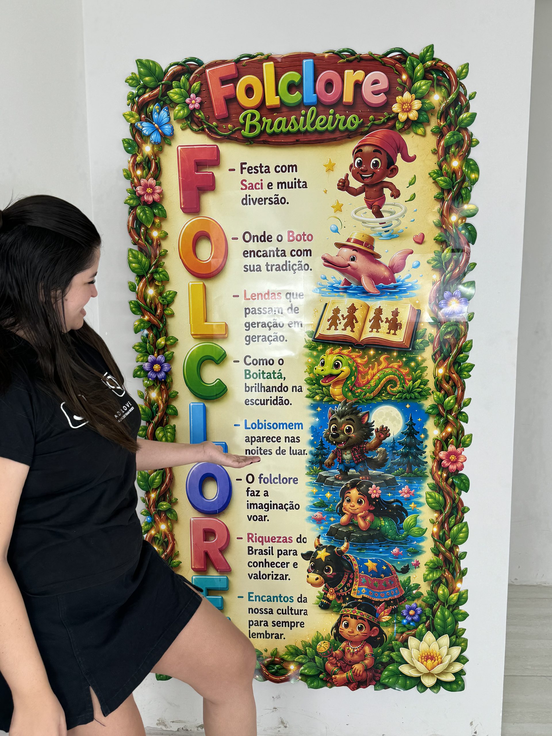 🌿✨ Cartaz Acróstico Folclore Brasileiro - Imagem 2