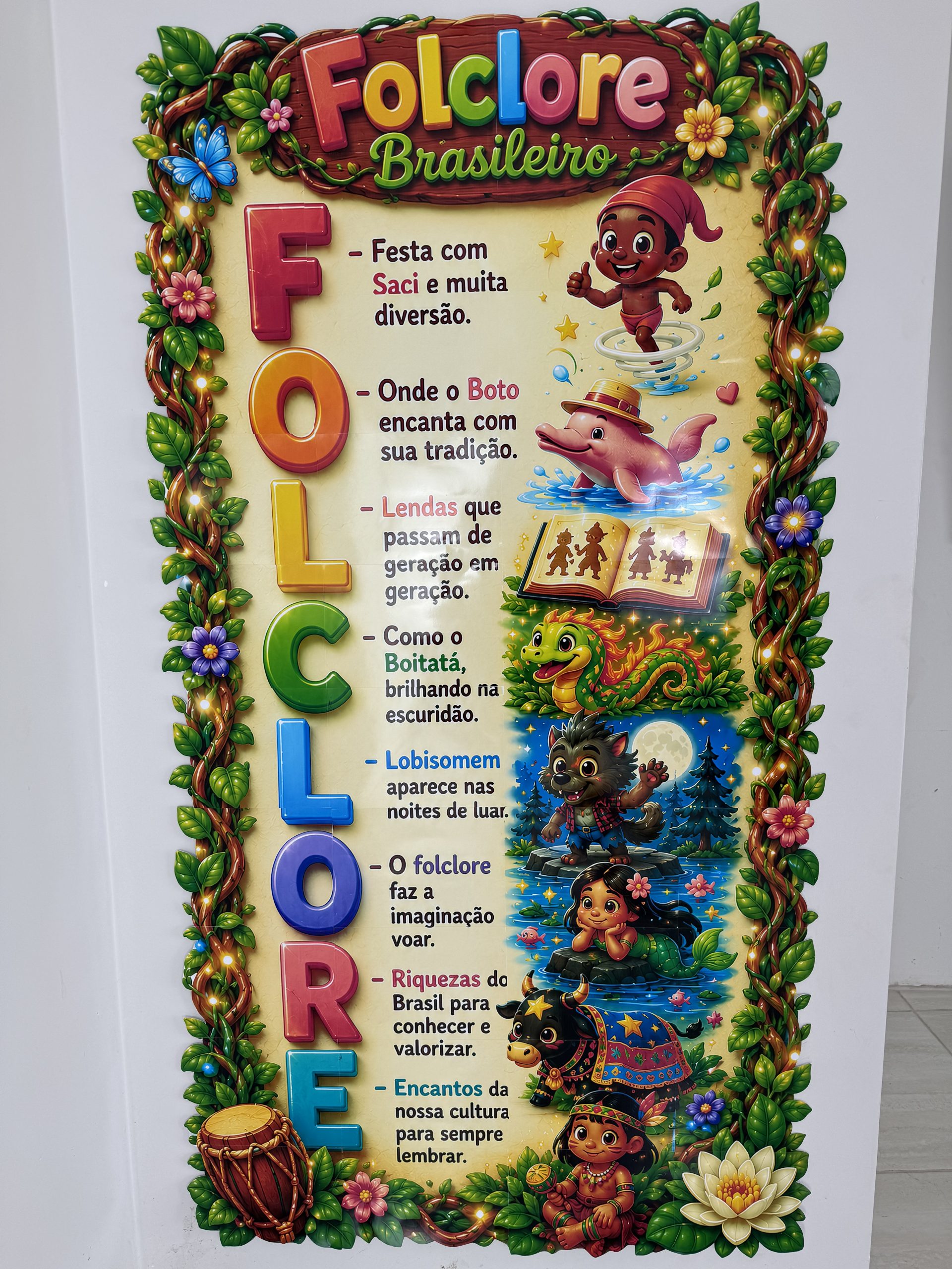 🌿✨ Cartaz Acróstico Folclore Brasileiro - Imagem 8