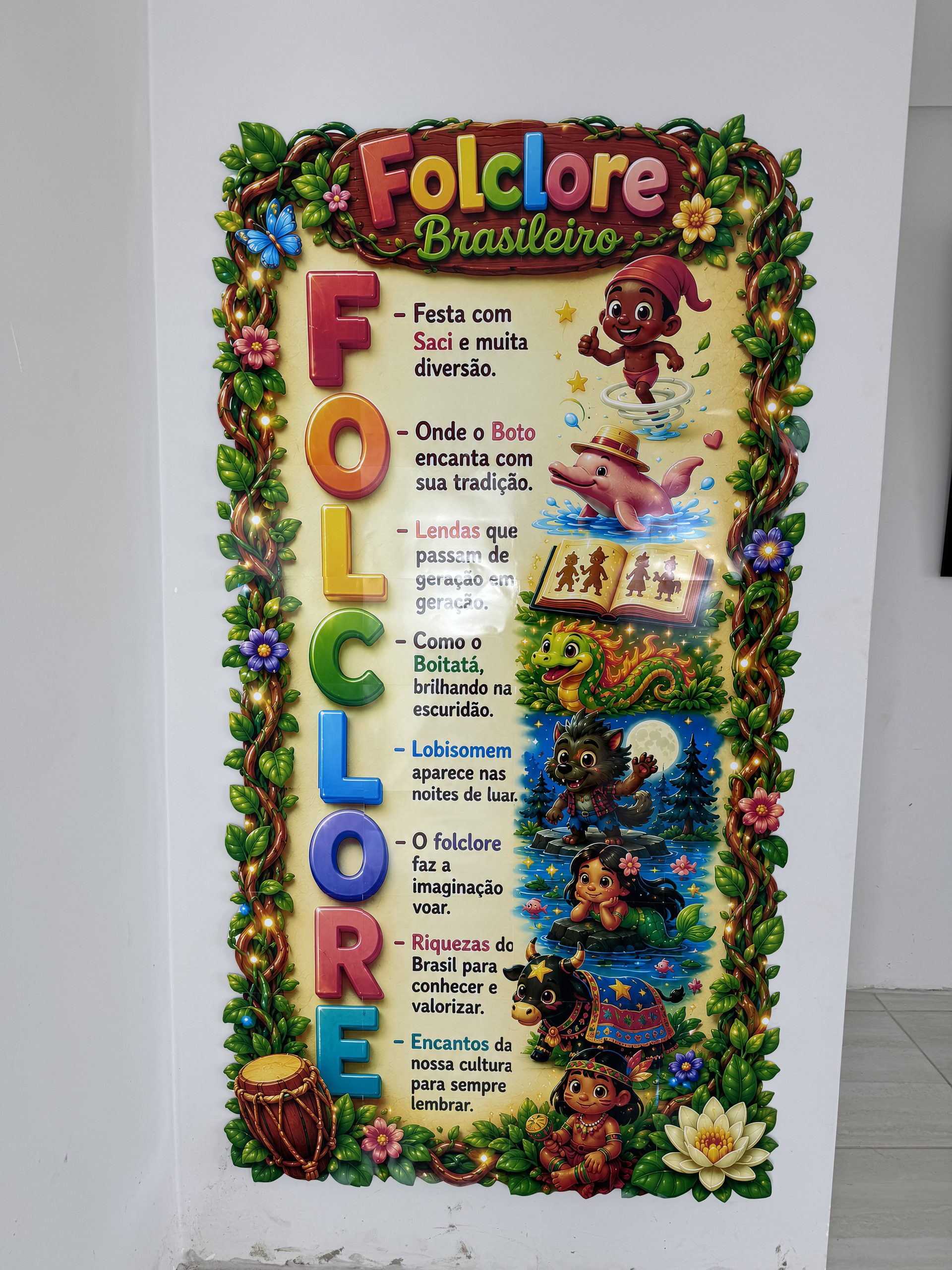 🌿✨ Cartaz Acróstico Folclore Brasileiro - Imagem 12