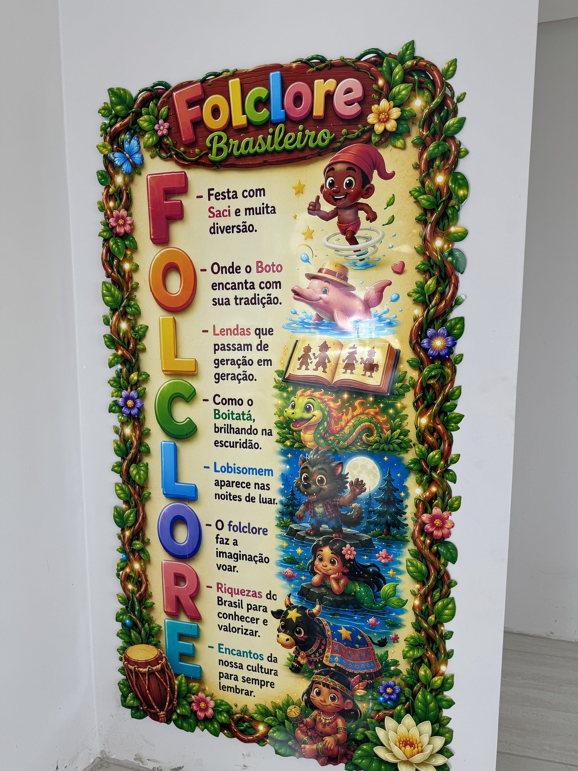 🌿✨ Cartaz Acróstico Folclore Brasileiro - Imagem 11
