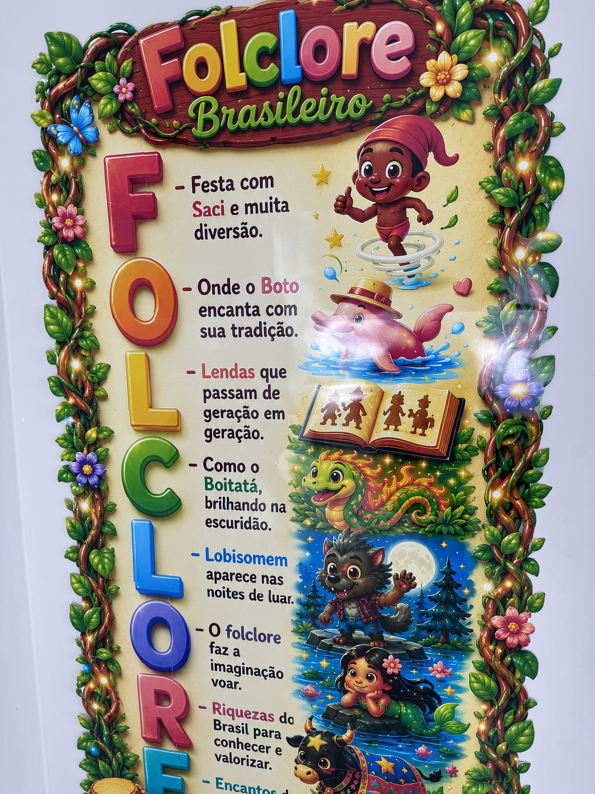 🌿✨ Cartaz Acróstico Folclore Brasileiro - Imagem 4