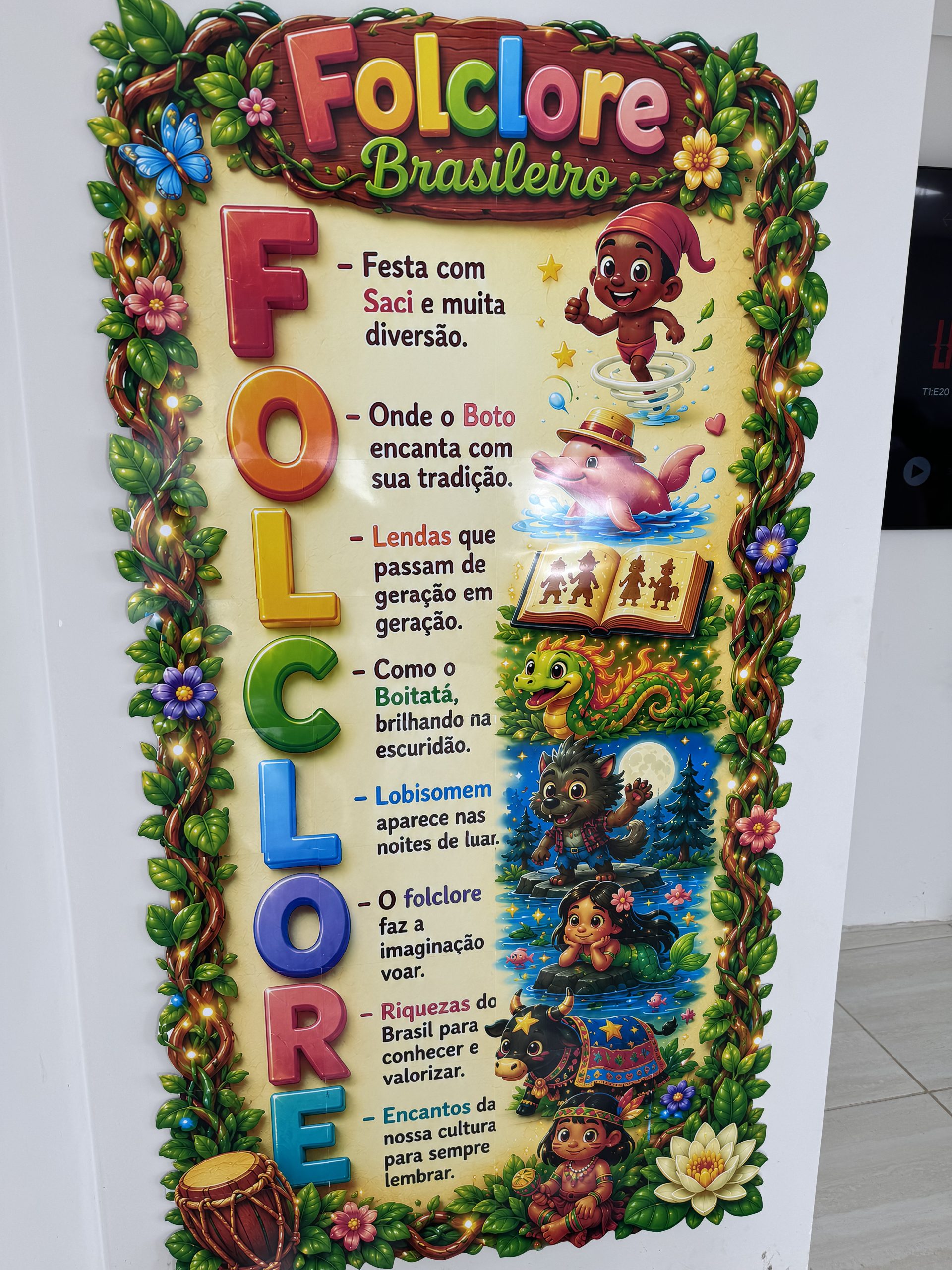 🌿✨ Cartaz Acróstico Folclore Brasileiro - Imagem 5