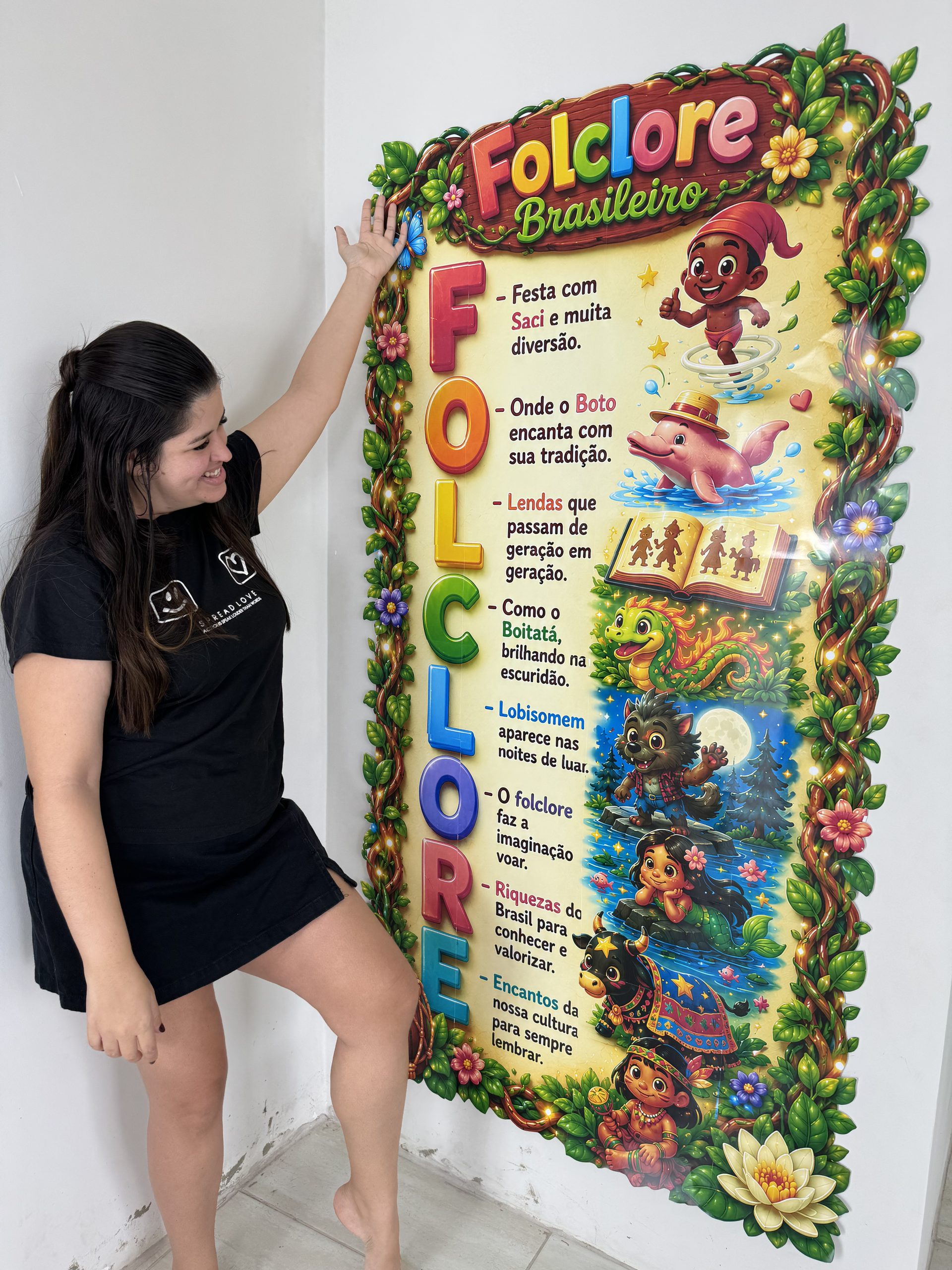 🌿✨ Cartaz Acróstico Folclore Brasileiro - Imagem 6