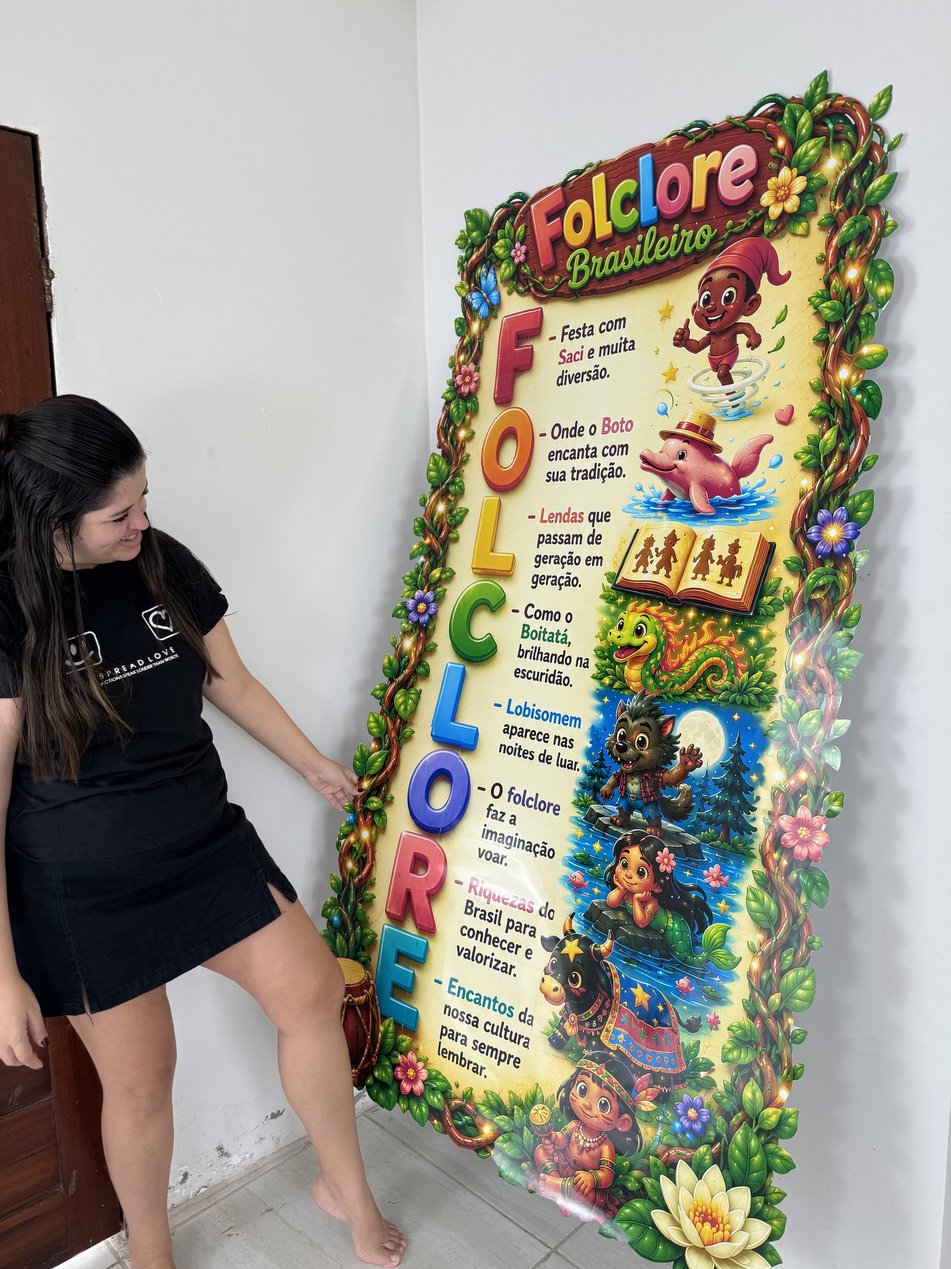🌿✨ Cartaz Acróstico Folclore Brasileiro - Imagem 7
