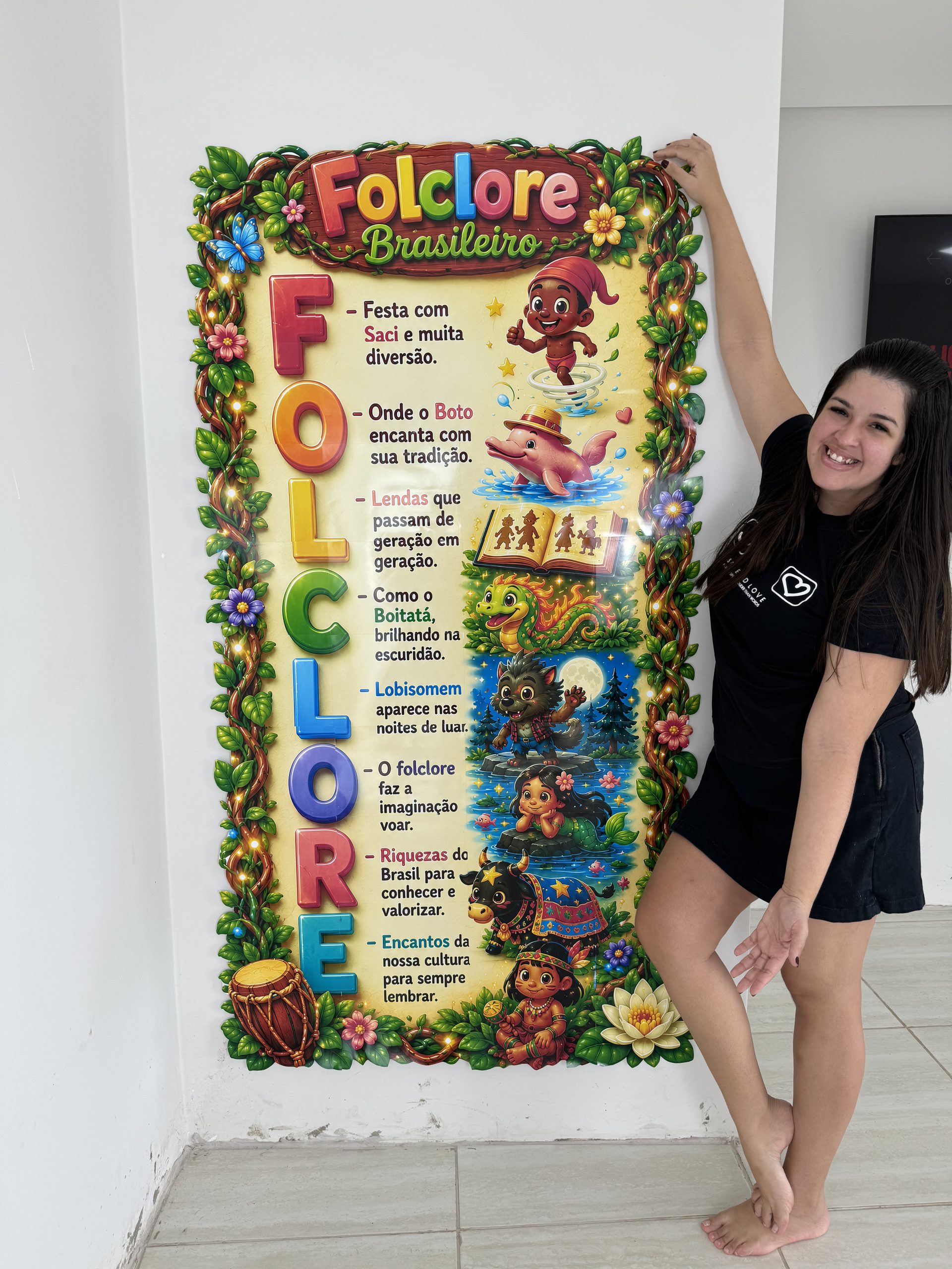 🌿✨ Cartaz Acróstico Folclore Brasileiro - Imagem 10