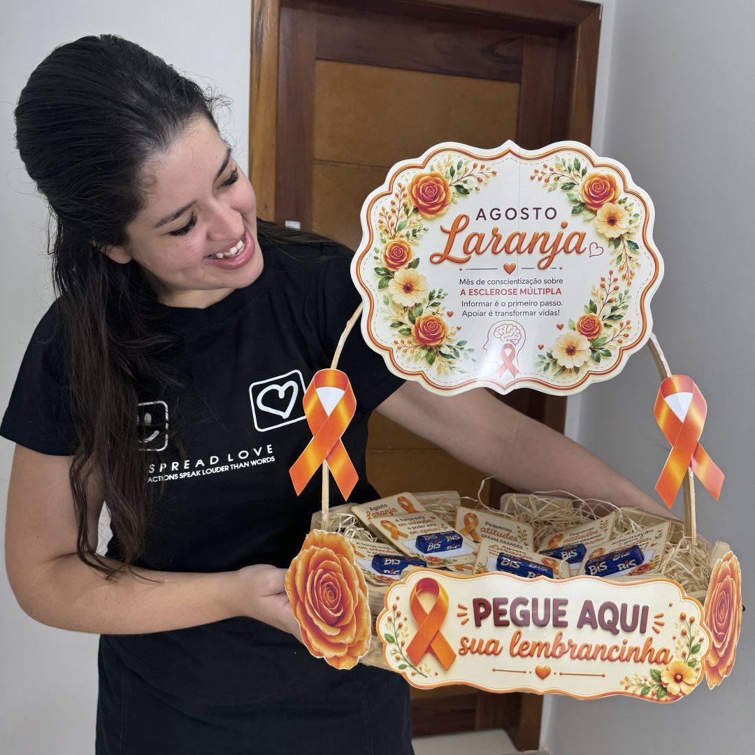 🧡✨ Cesta + Lembrancinha Agosto Laranja