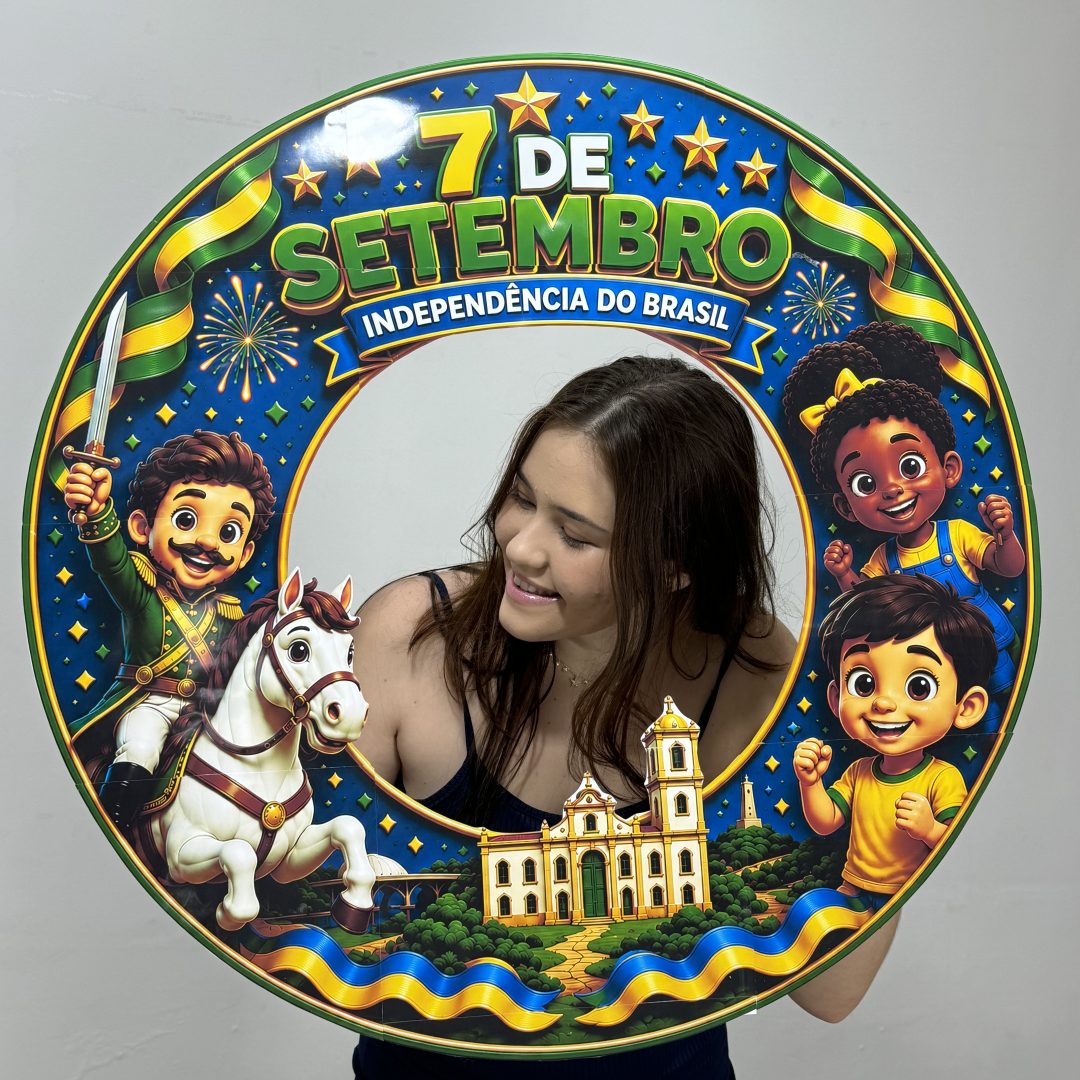 🇧🇷✨ Moldura para Foto – Independência do Brasil ✨🇧🇷