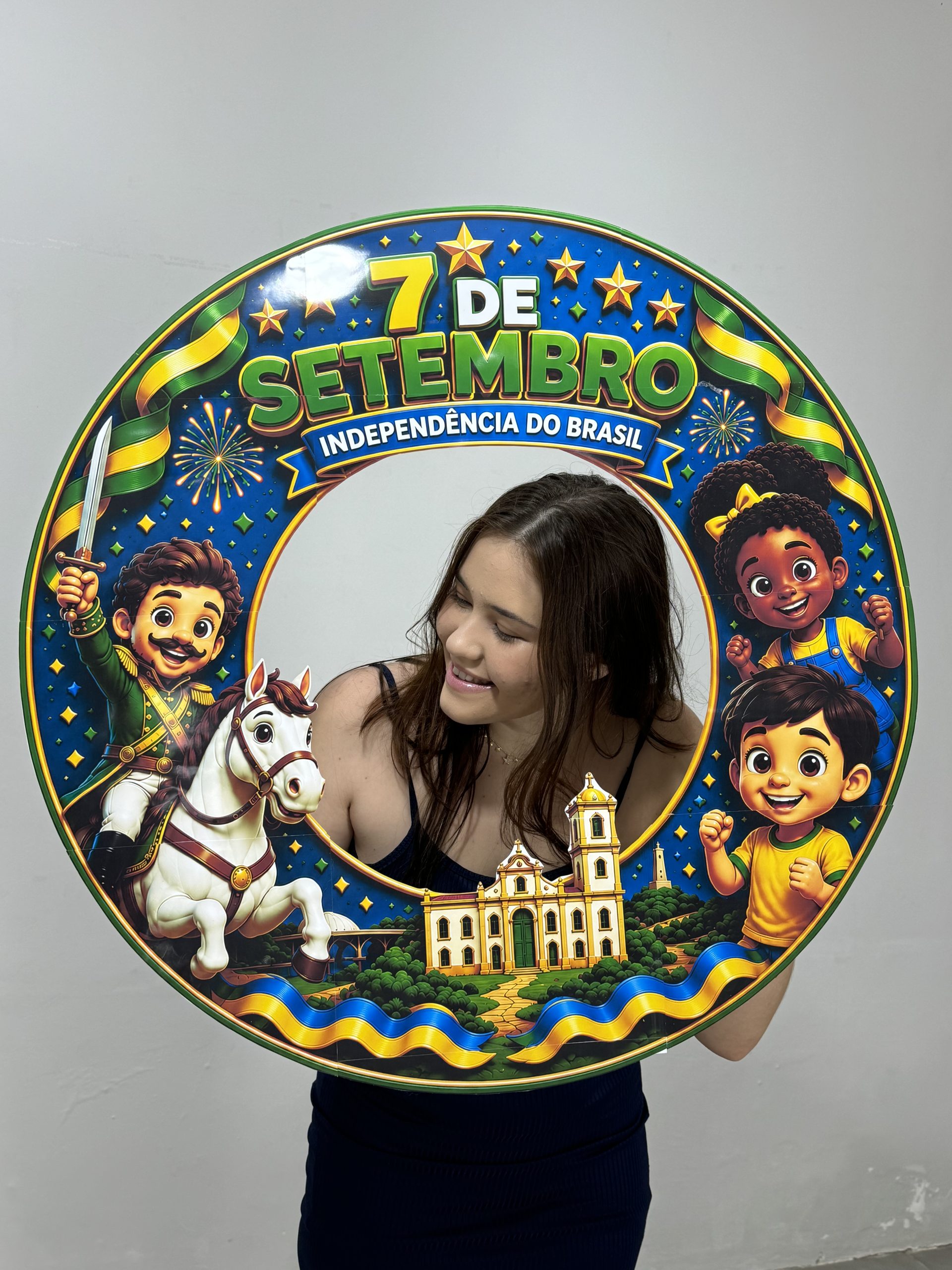 🇧🇷✨ Moldura para Foto – Independência do Brasil ✨🇧🇷