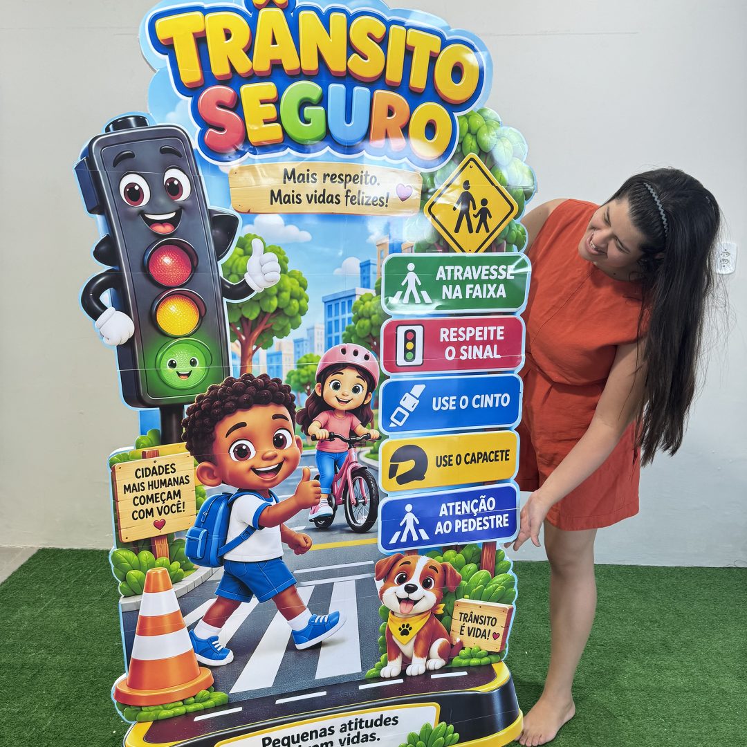 🚦✨ TOTEM INFORMATIVO – TRÂNSITO SEGURO