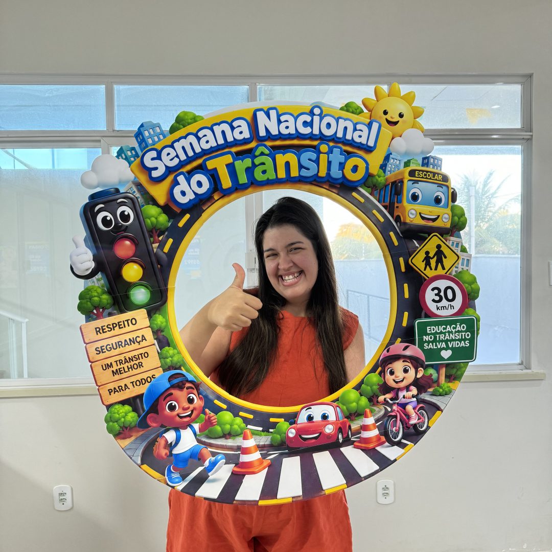 🚦📸 MOLDURA PARA FOTO – SEMANA NACIONAL DO TRÂNSITO