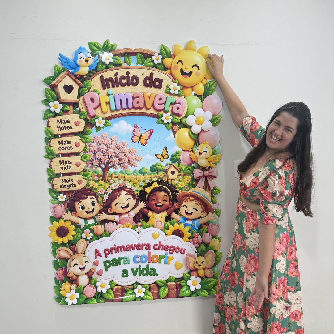 🌸✨ CARTAZ – PRIMAVERA: ESTAÇÃO DAS FLORES