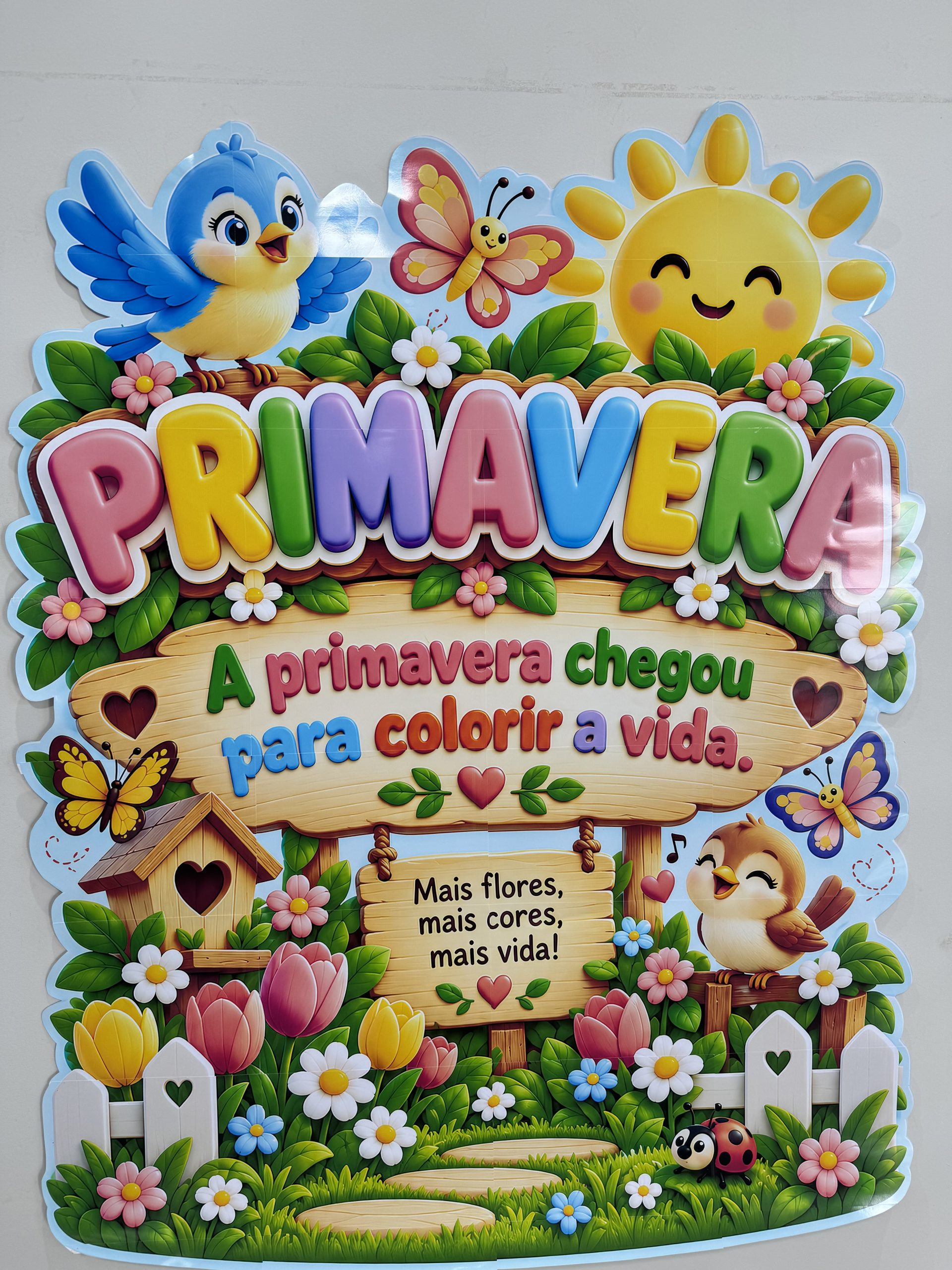 🌸✨ CARTAZ – A PRIMAVERA CHEGOU PARA COLORIR A VIDA - Imagem 2