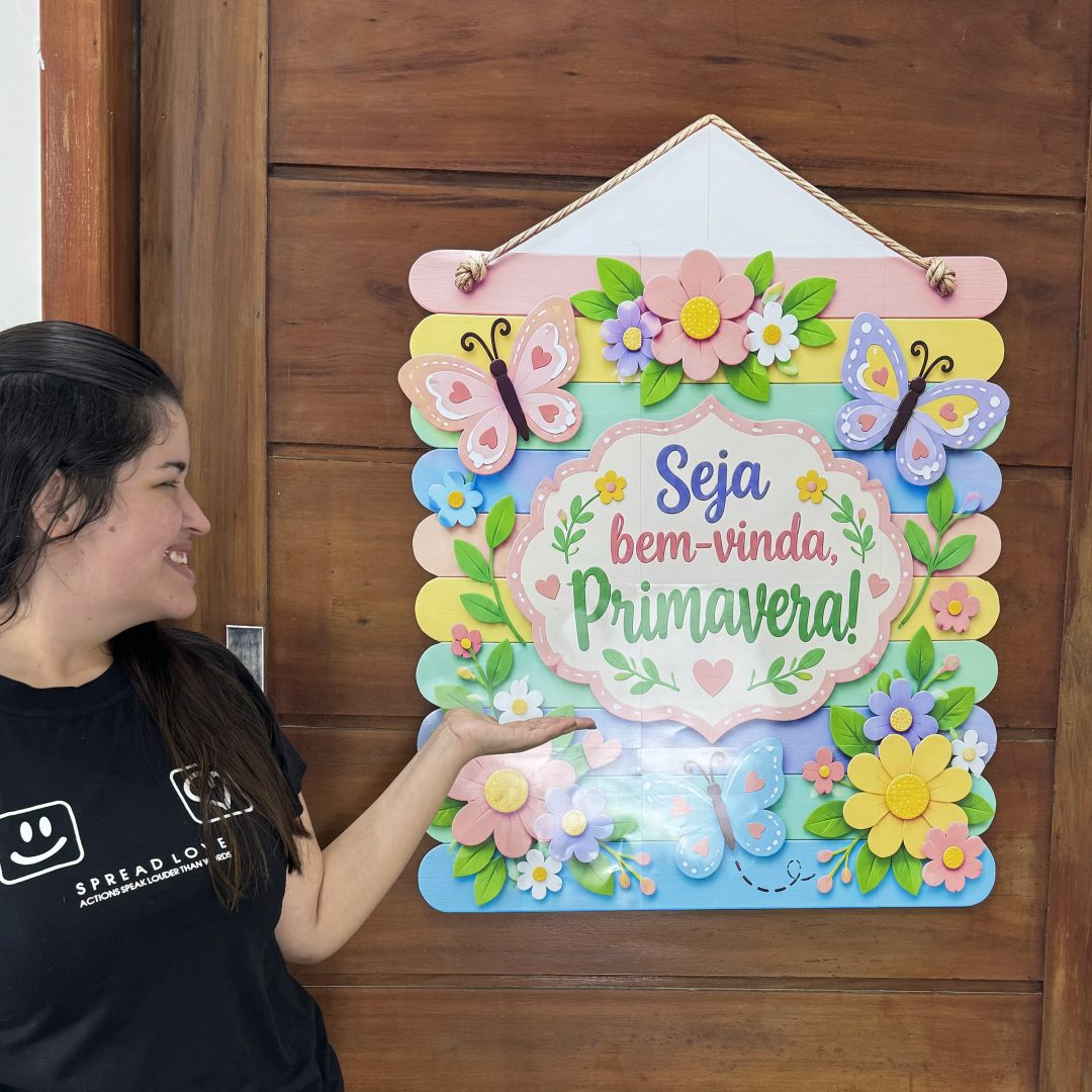 🌸✨ PLACA DE PORTA – PRIMAVERA