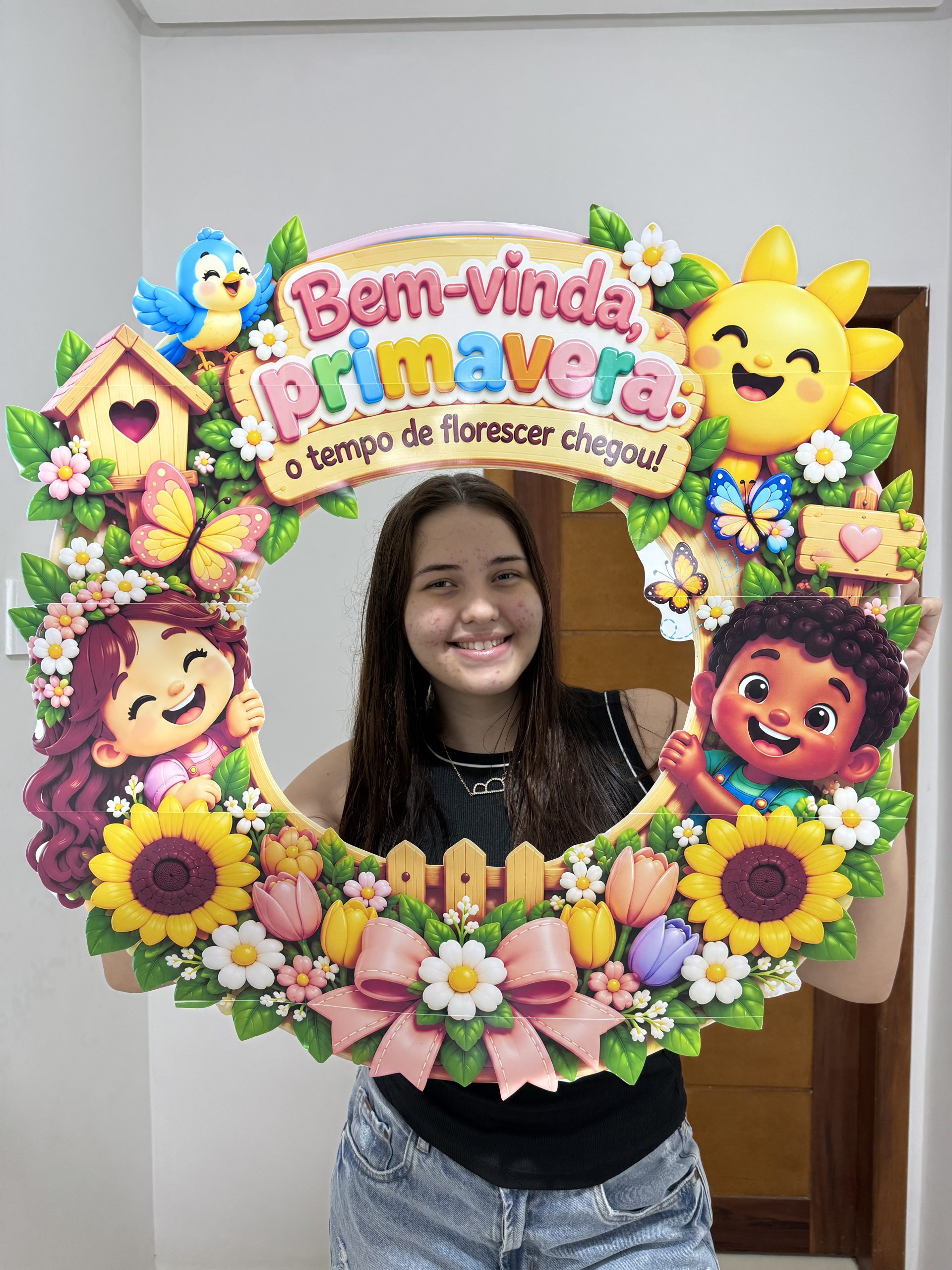 🌸✨ MOLDURA PARA FOTO – PRIMAVERA CHEGOU - Imagem 2