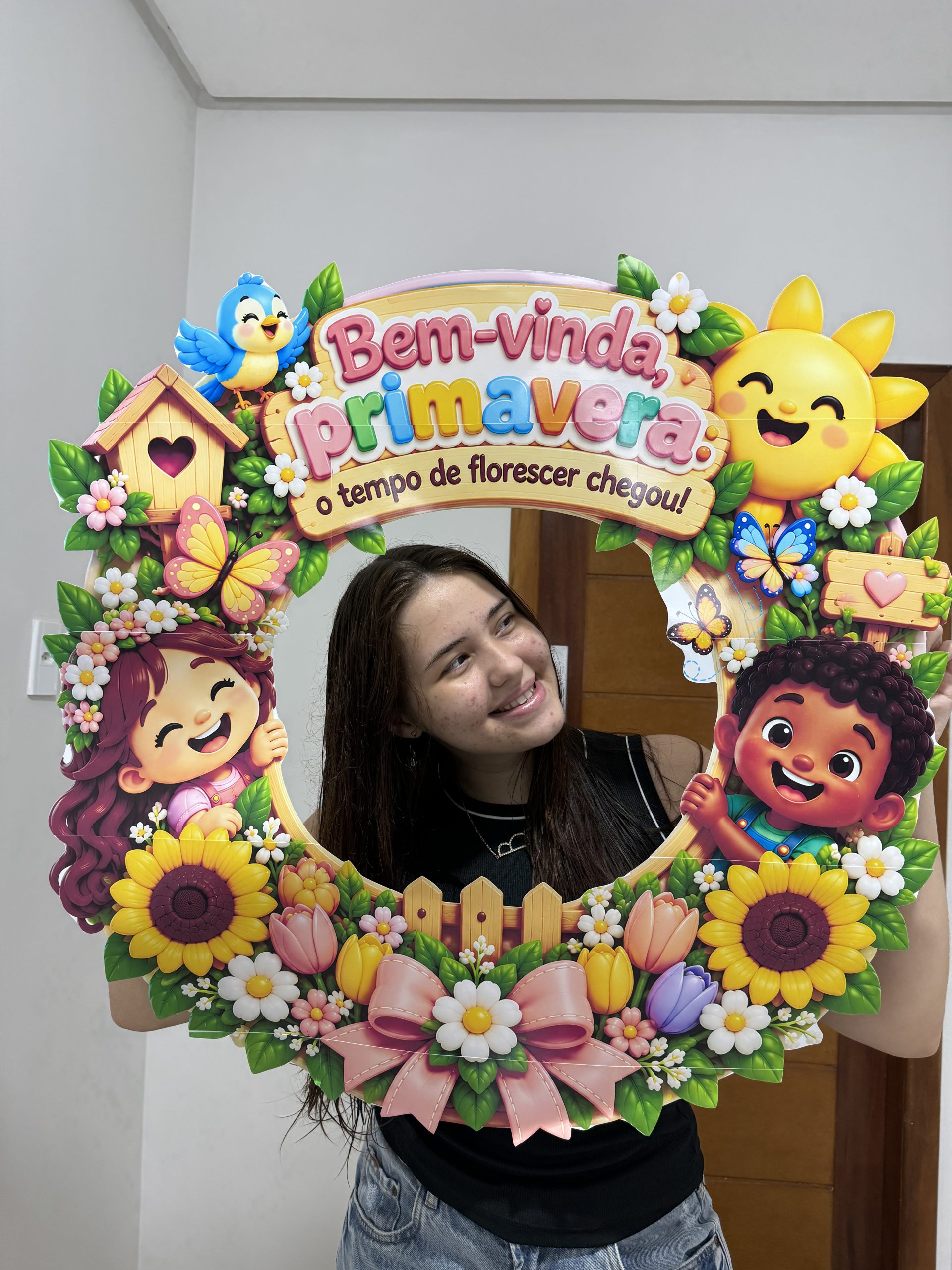 🌸✨ MOLDURA PARA FOTO – PRIMAVERA CHEGOU - Imagem 3
