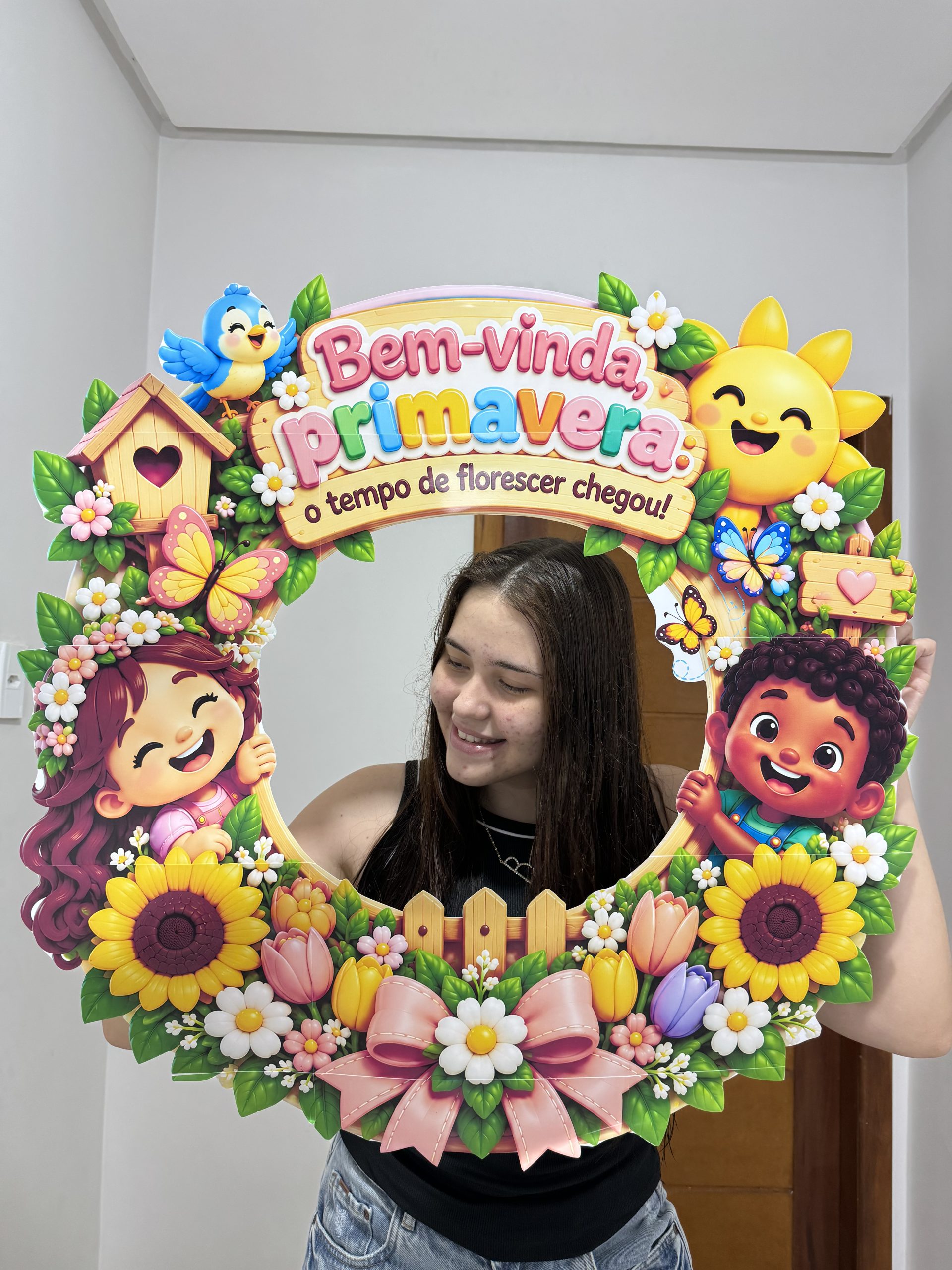 🌸✨ MOLDURA PARA FOTO – PRIMAVERA CHEGOU - Imagem 4