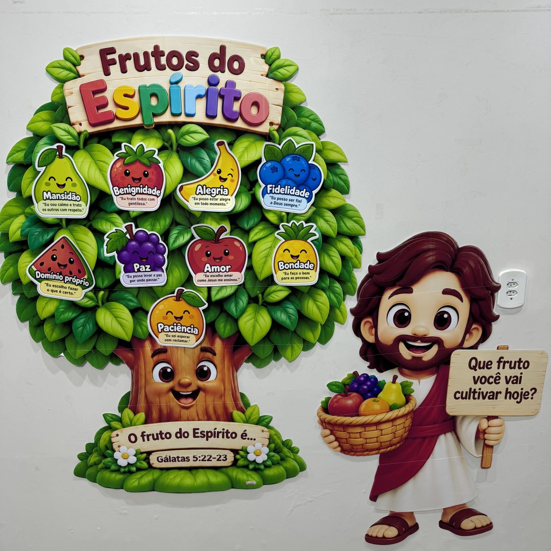 🌳🍇 ÁRVORE INTERATIVA – FRUTOS DO ESPÍRITO