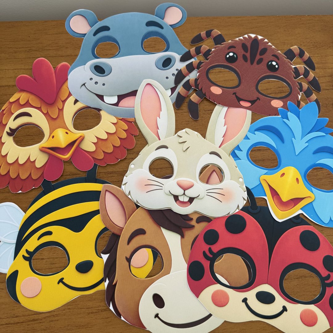 🎭🐾 KIT MÁSCARAS DOS ANIMAIS