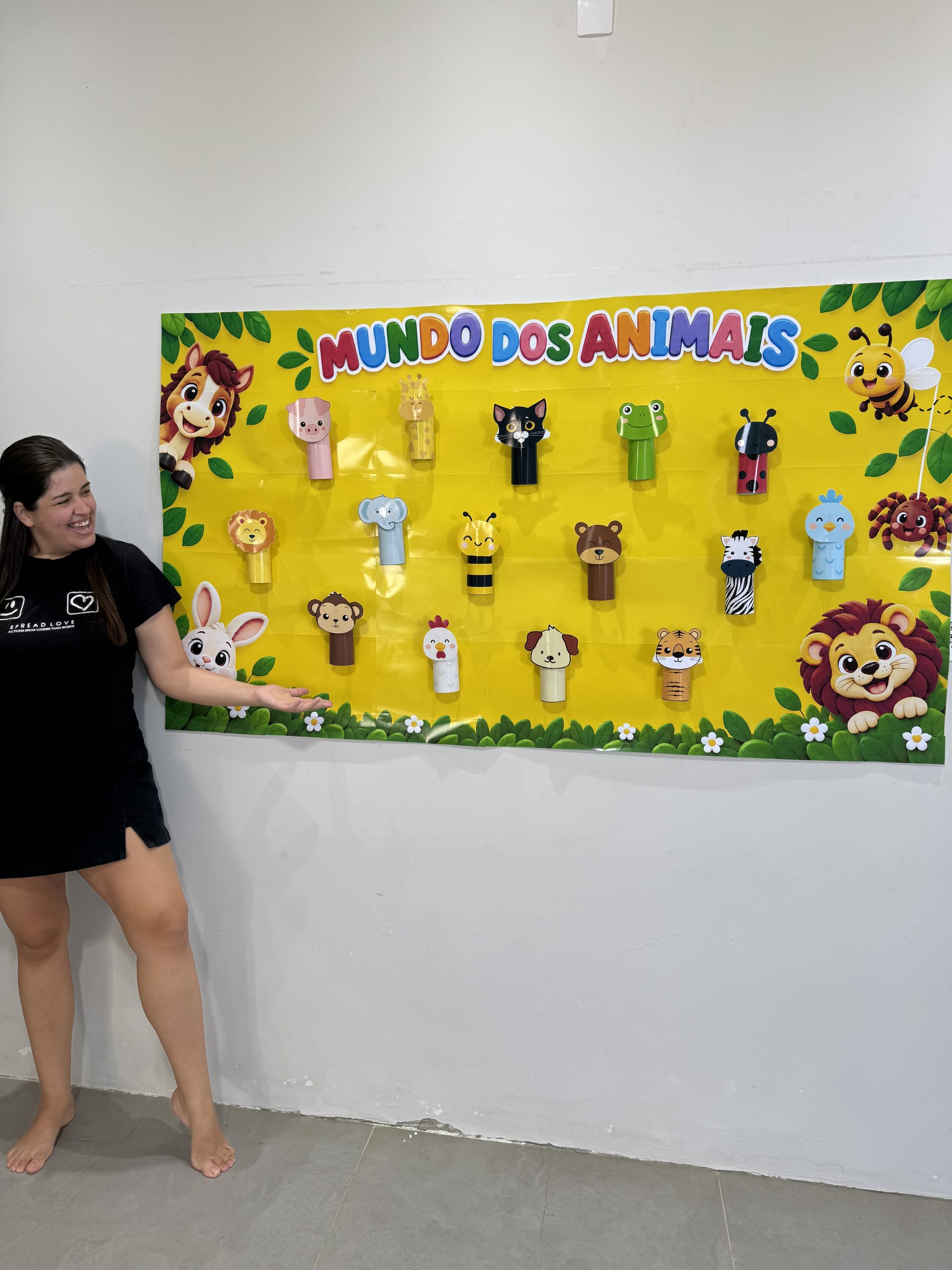 🐾🎨 CARTAZ + ATIVIDADE INTERATIVA 3D – MUNDO DOS ANIMAIS