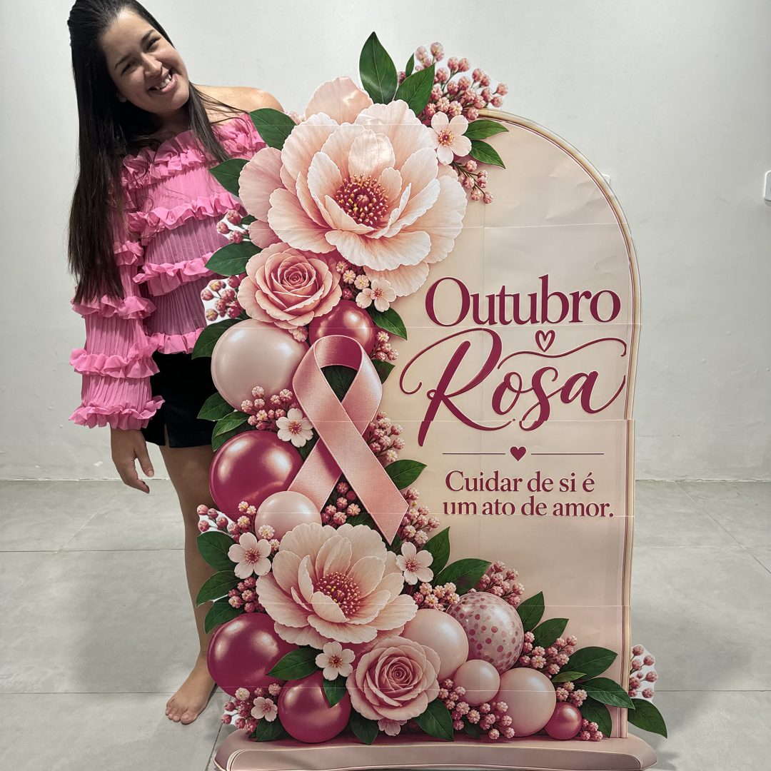 🎀🌸 TOTEM OUTUBRO ROSA