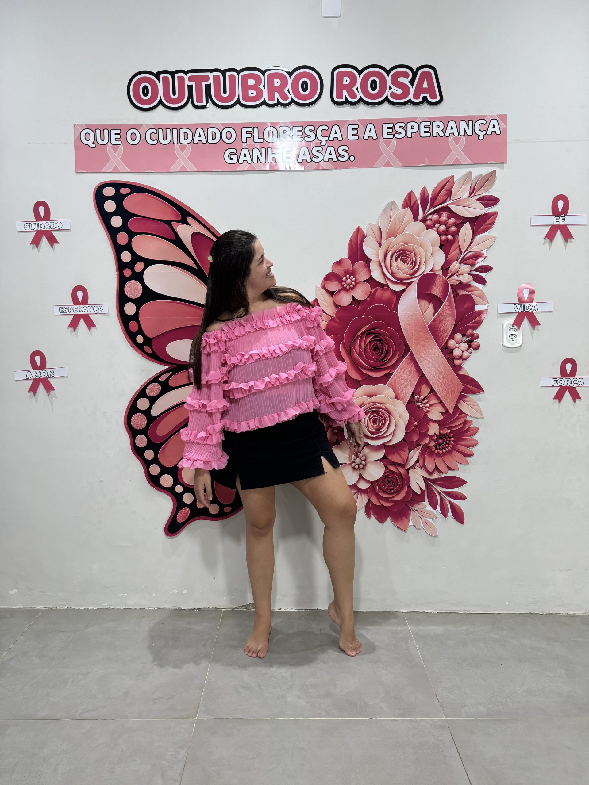 🎀 Painel Outubro Rosa — Cuidado que Floresce - Imagem 5