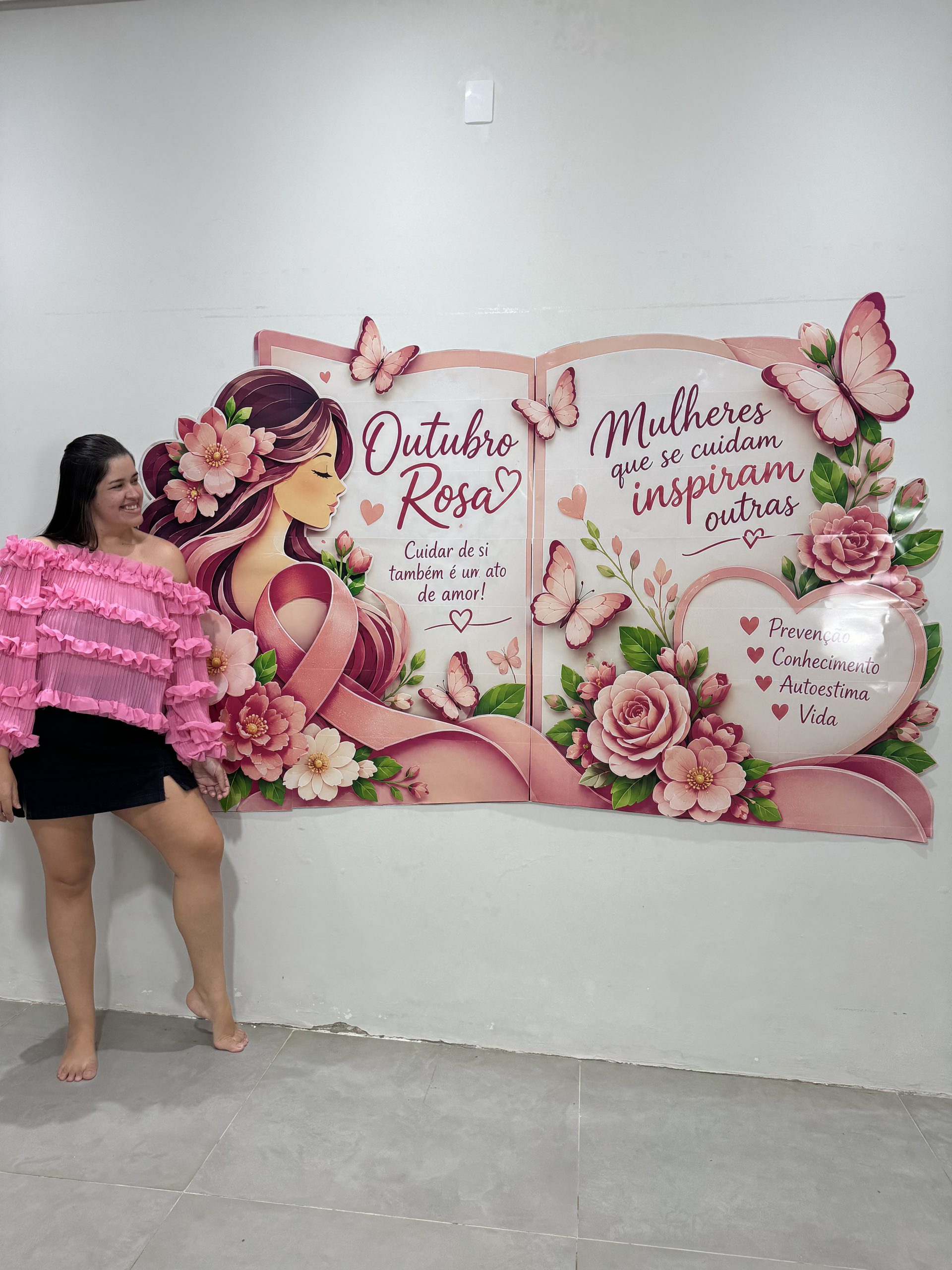 🎀 Painel Outubro Rosa — Mulheres que Inspiram e se Cuidam